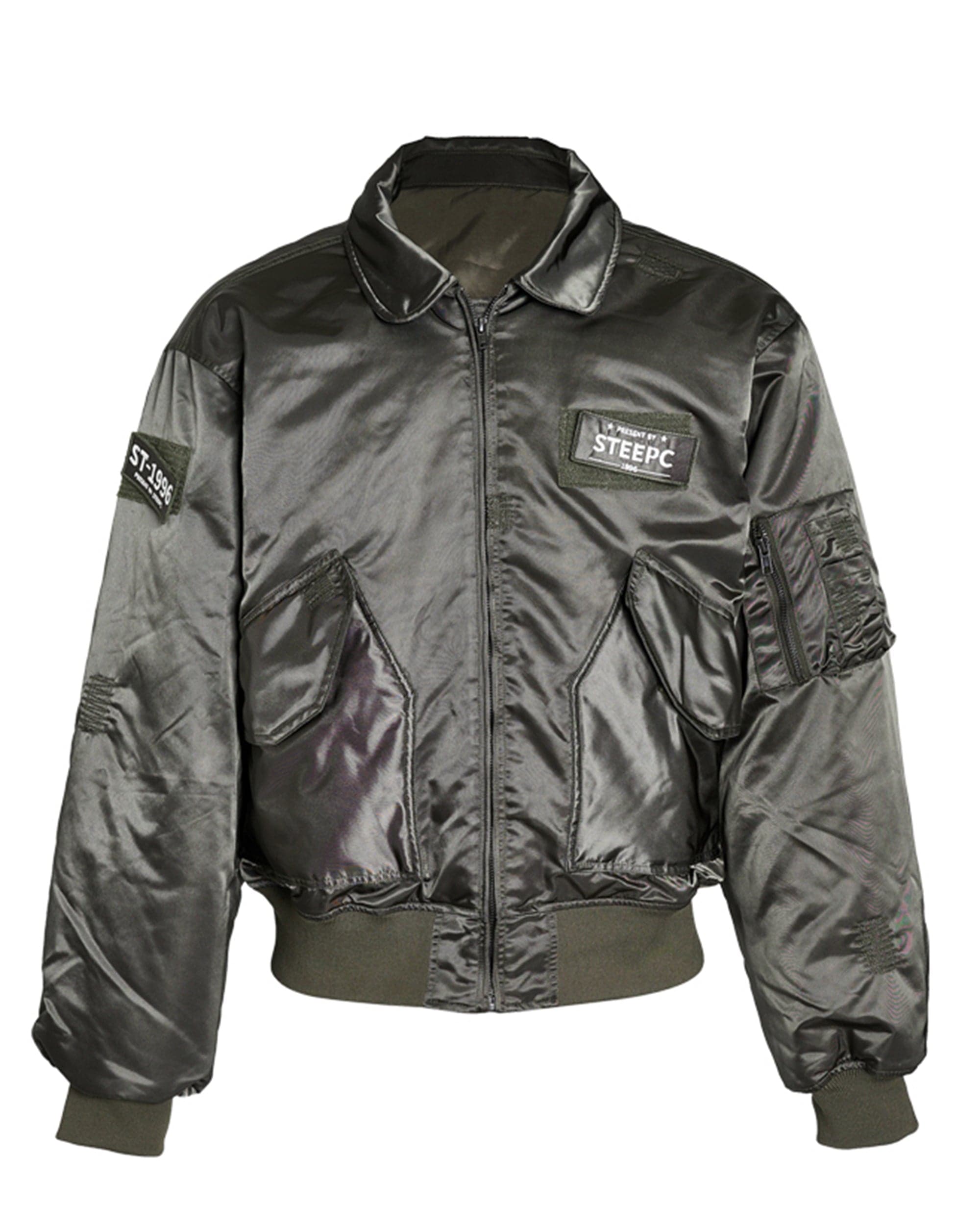 STEEPC Camo MA2 Multi-Pocket Patchwork Reversible Jacket, premium urban and streetwear designers apparel on PROJECTISR.com, STEEPC