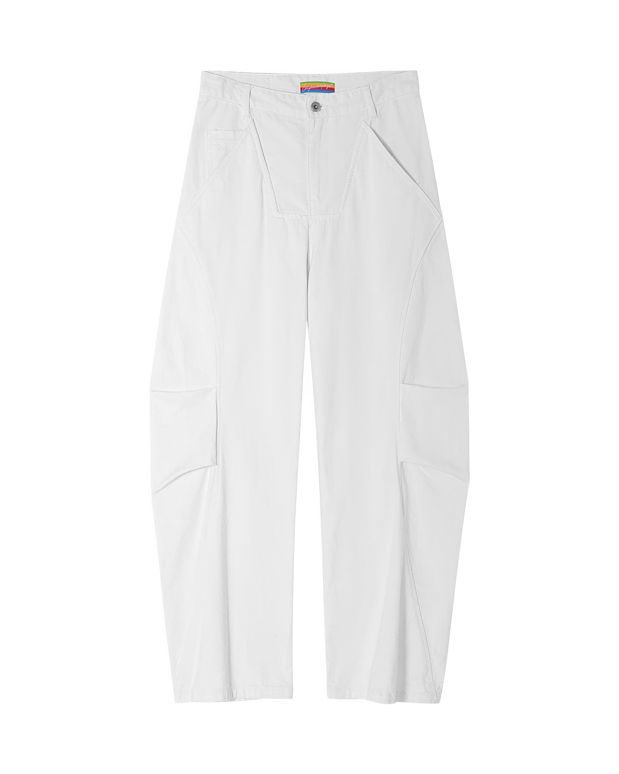 CLP Deconstructed Pleated Button Wide-Leg Pants, premium urban and streetwear designers apparel on PROJECTISR.com, CLP
