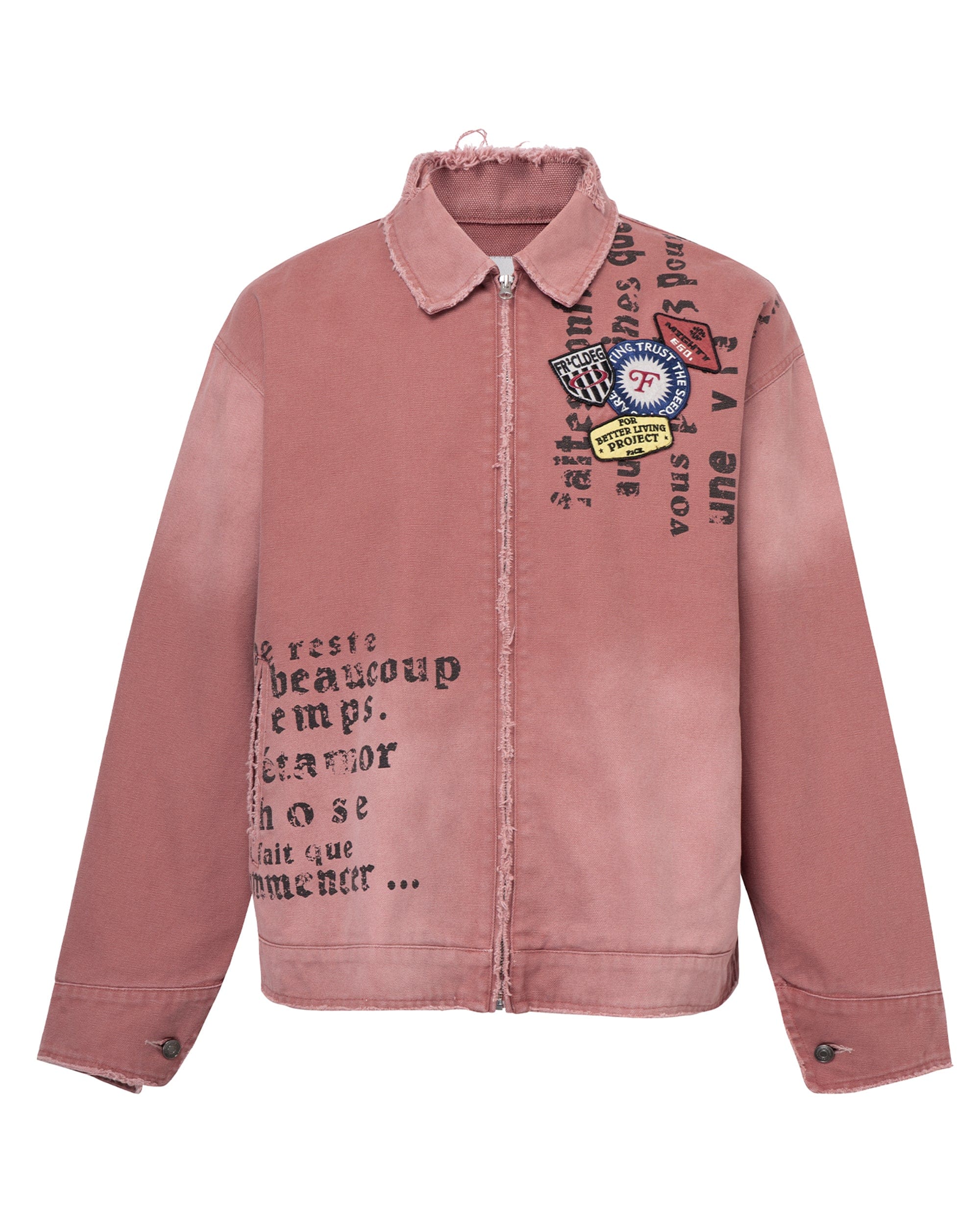 F2CE Distressed Badge Patchwork Jacket, premium urban and streetwear designers apparel on PROJECTISR.com, F2CE