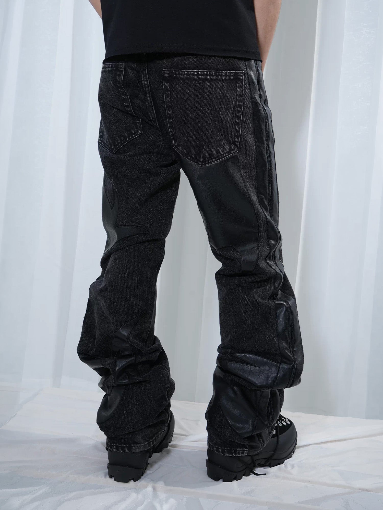 VINKID Dragon Graphic Washed Jeans, premium urban and streetwear designers apparel on PROJECTISR.com, VINKID