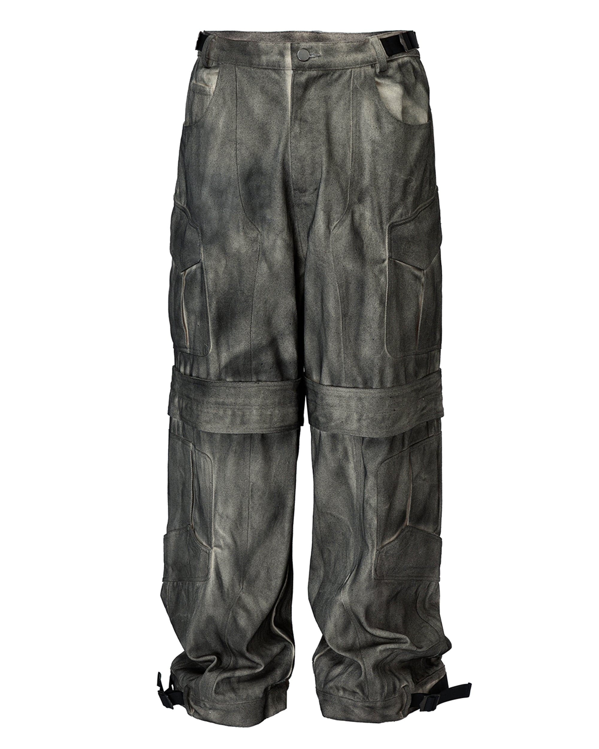 F2CE Retro Dirty Fit Double-Knee Cargo Pants, premium urban and streetwear designers apparel on PROJECTISR.com, F2CE