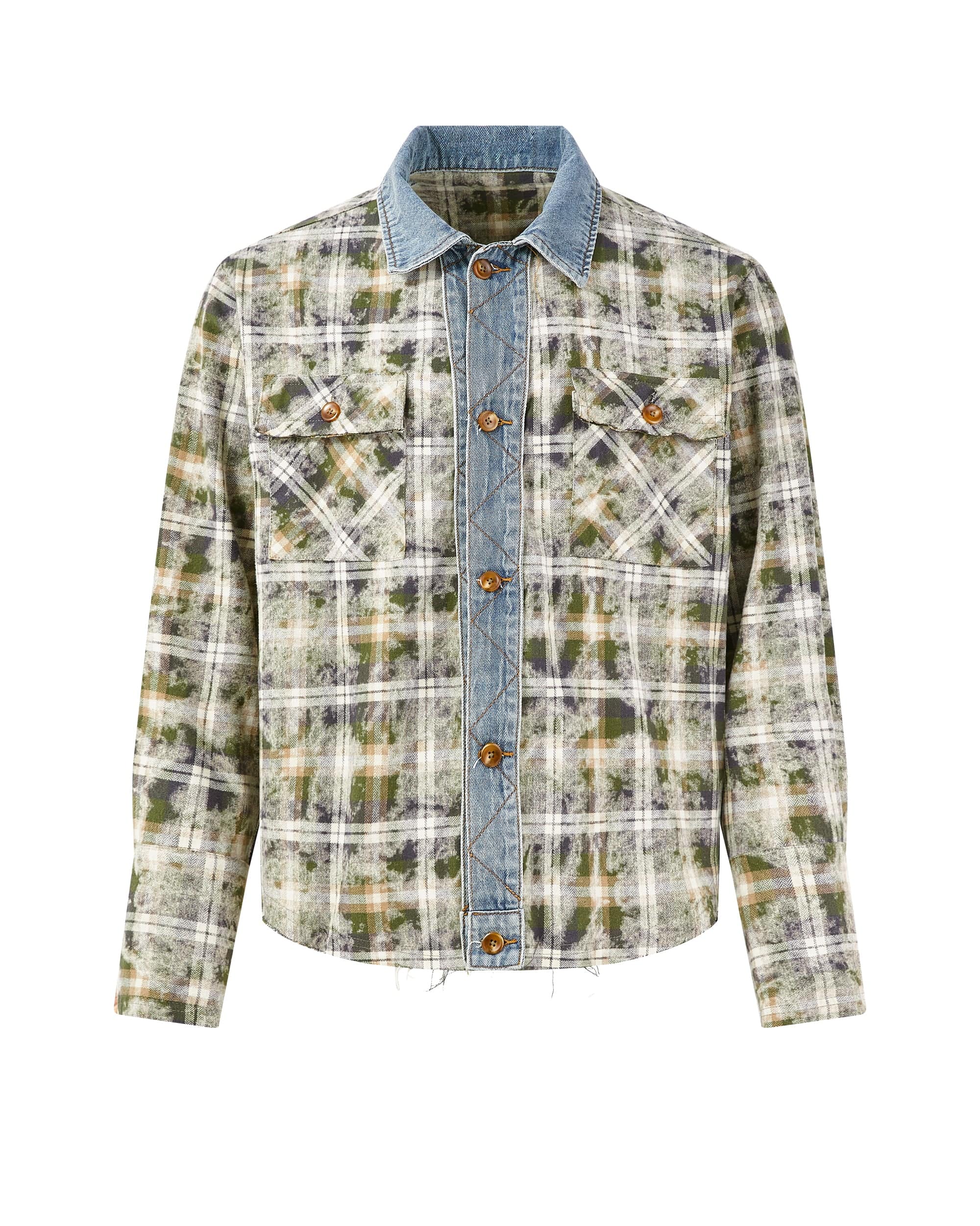 KREATE Denim Spliced Macarons Jacket