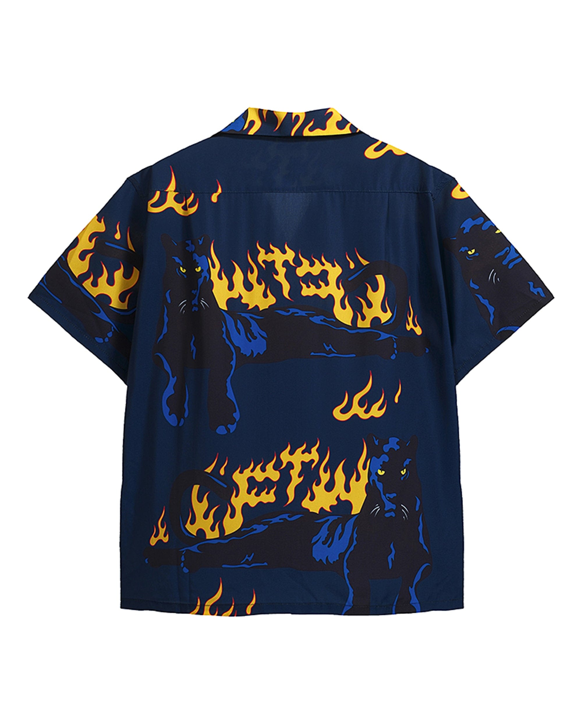 WCC Flaming Panther Half-Shirt, premium urban and streetwear designers apparel on PROJECTISR.com, WCC