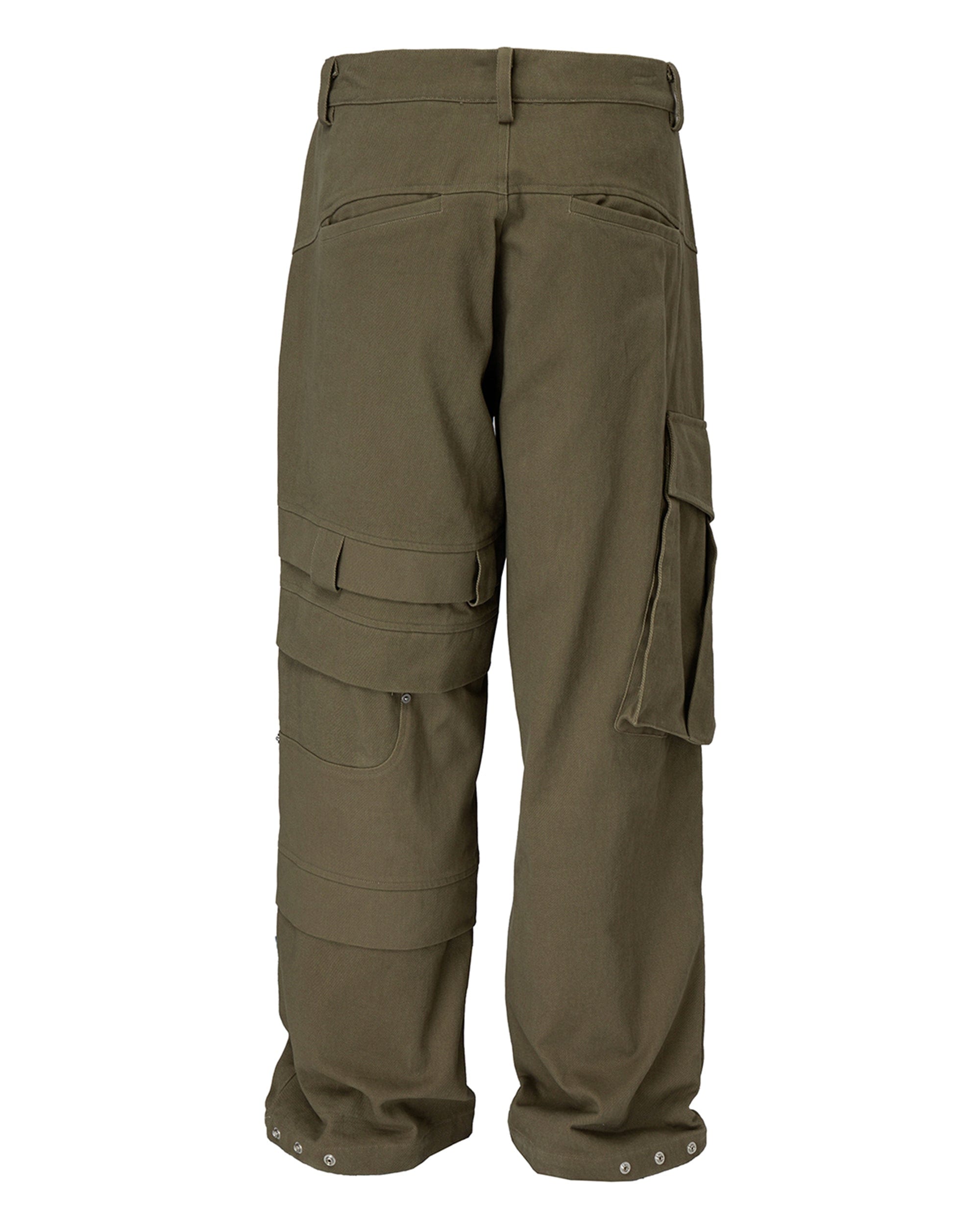 F2CE Asymmetrical Crinkled Cargo Pants, premium urban and streetwear designers apparel on PROJECTISR.com, F2CE