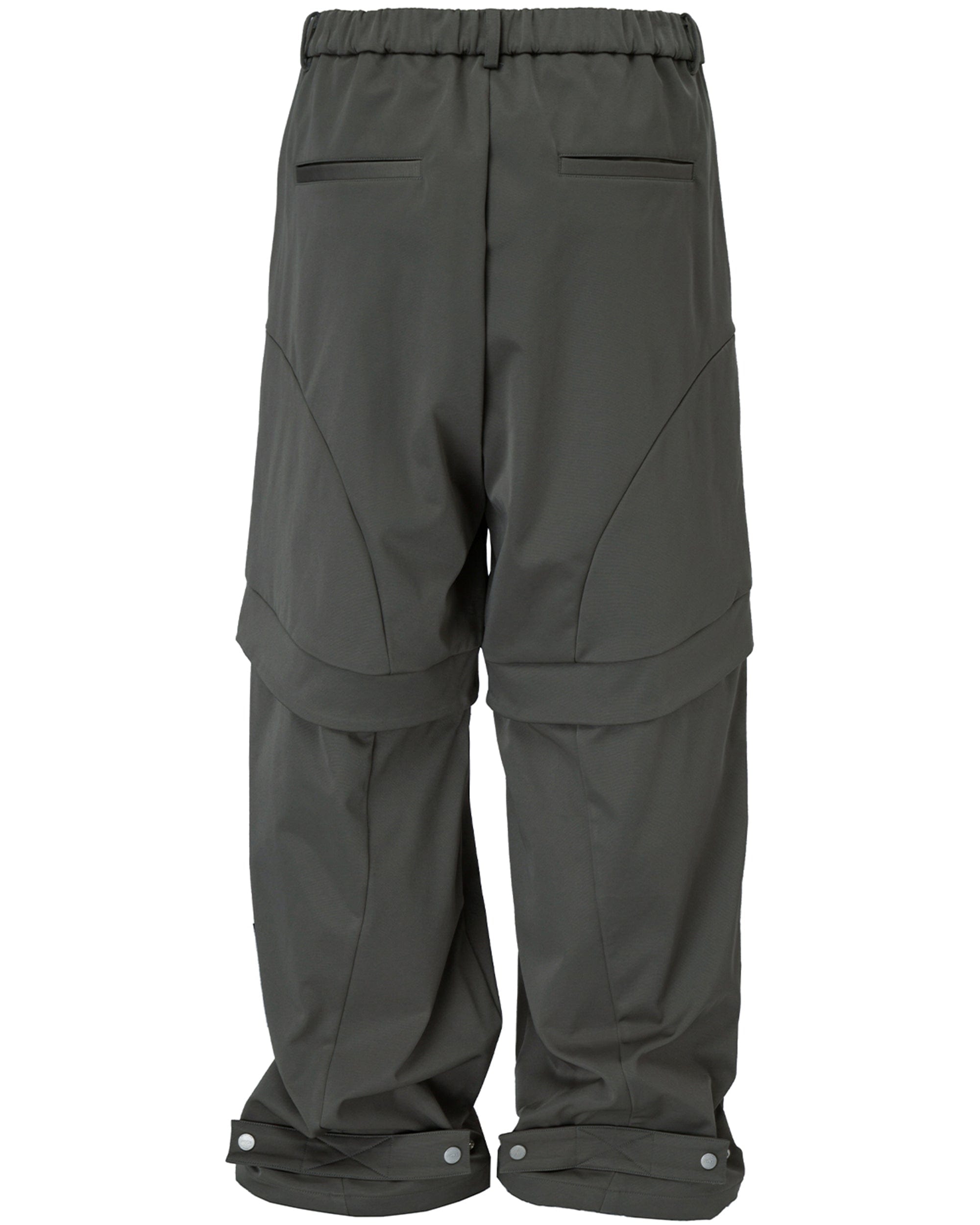 F2CE Modern Deconstructed Double-Knee Rivet Pants, premium urban and streetwear designers apparel on PROJECTISR.com, F2CE