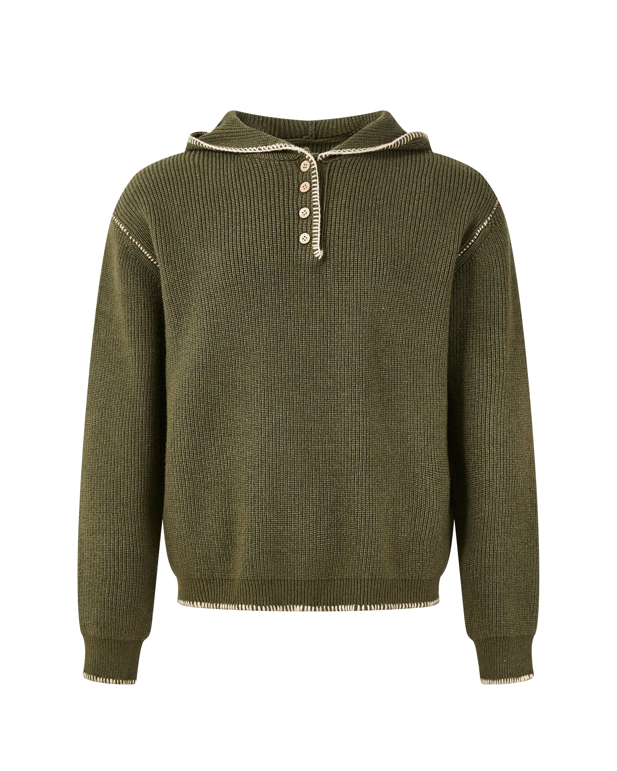 KREATE Stitched-Edges Hooded Sweater, premium urban and streetwear designers apparel on PROJECTISR.com, KREATE