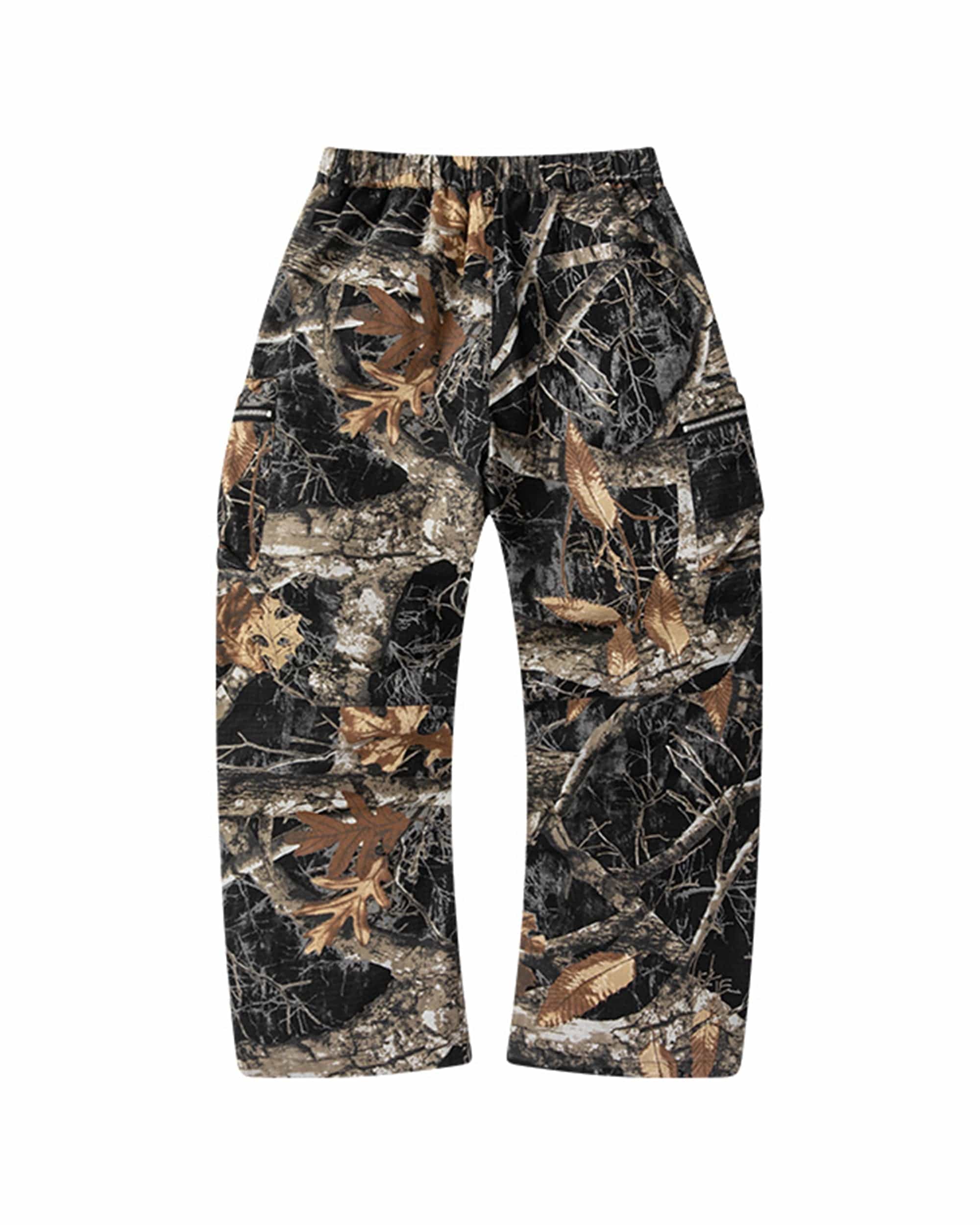 ENSHADOWER Black Camo Multi-pocket Down Pants, premium urban and streetwear designers apparel on PROJECTISR.com, ENSHADOWER