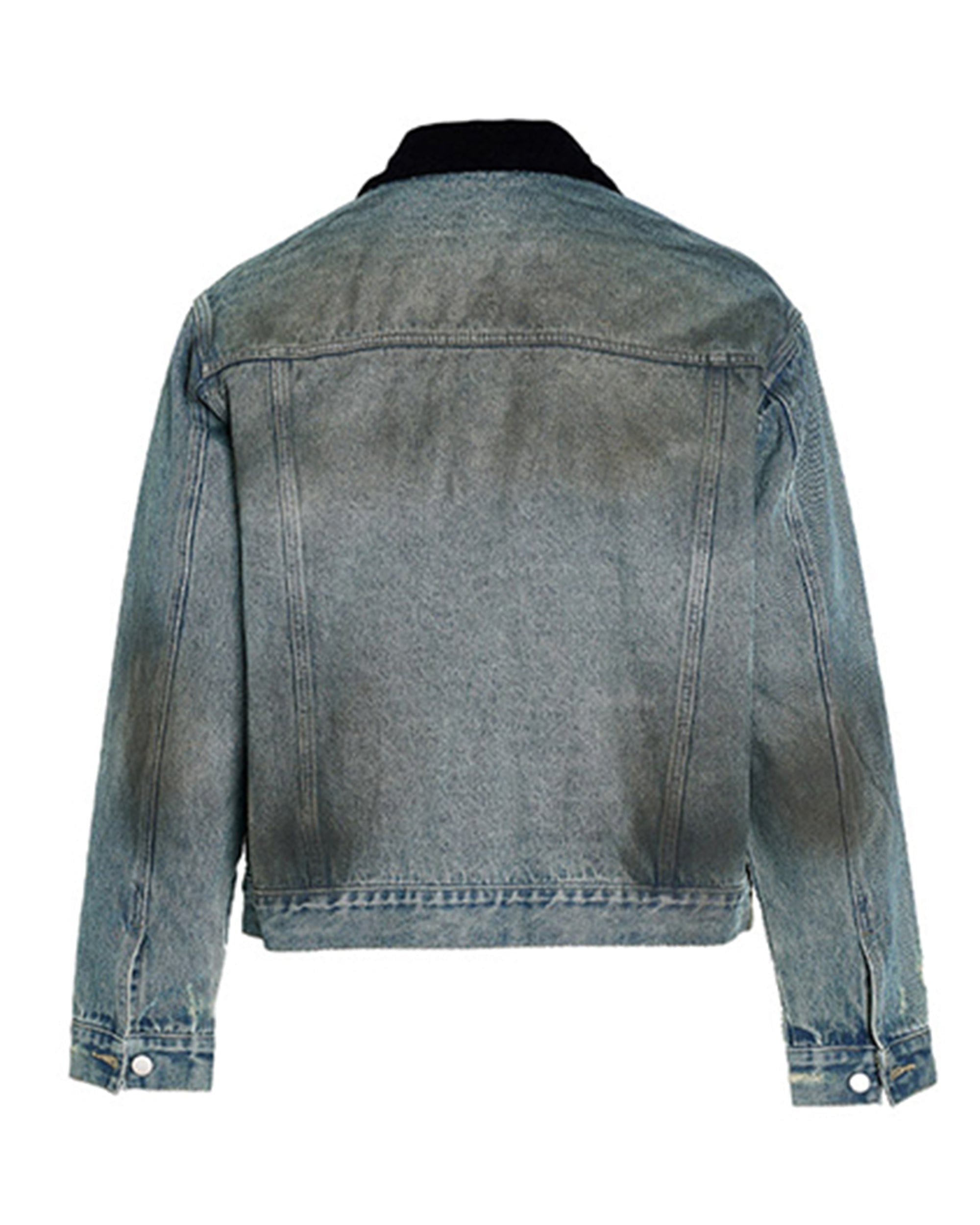 STEEPC Distressed Washed Denim Jacket, premium urban and streetwear designers apparel on PROJECTISR.com, STEEPC
