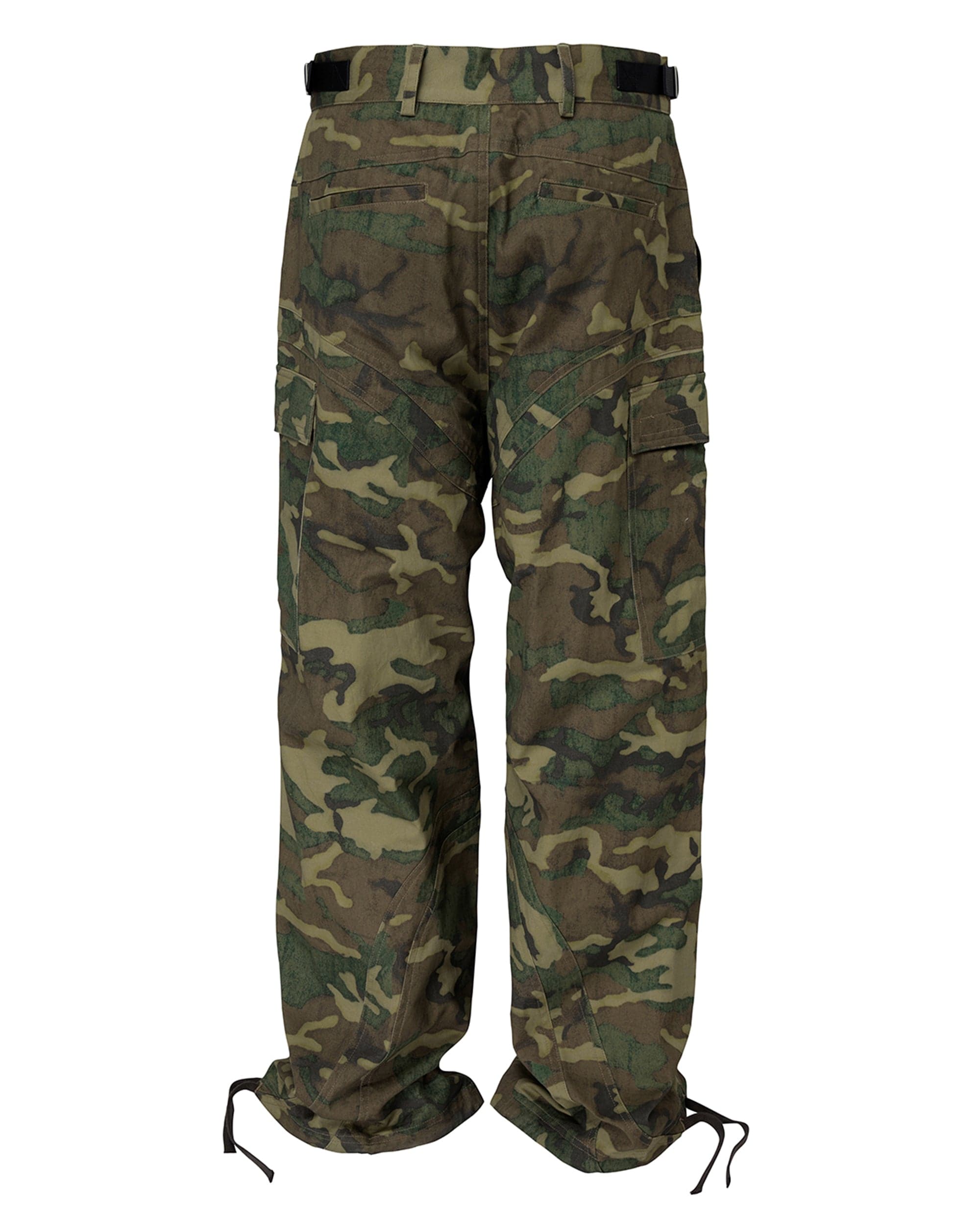F2CE Wide-Leg Draw-String Camo Cargo Pants, premium urban and streetwear designers apparel on PROJECTISR.com, F2CE