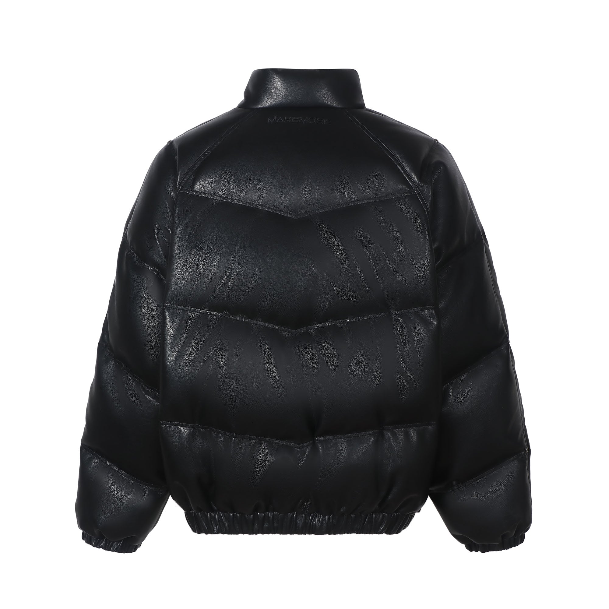 MAKEMORE Glossy PU Down Puffer Jacket