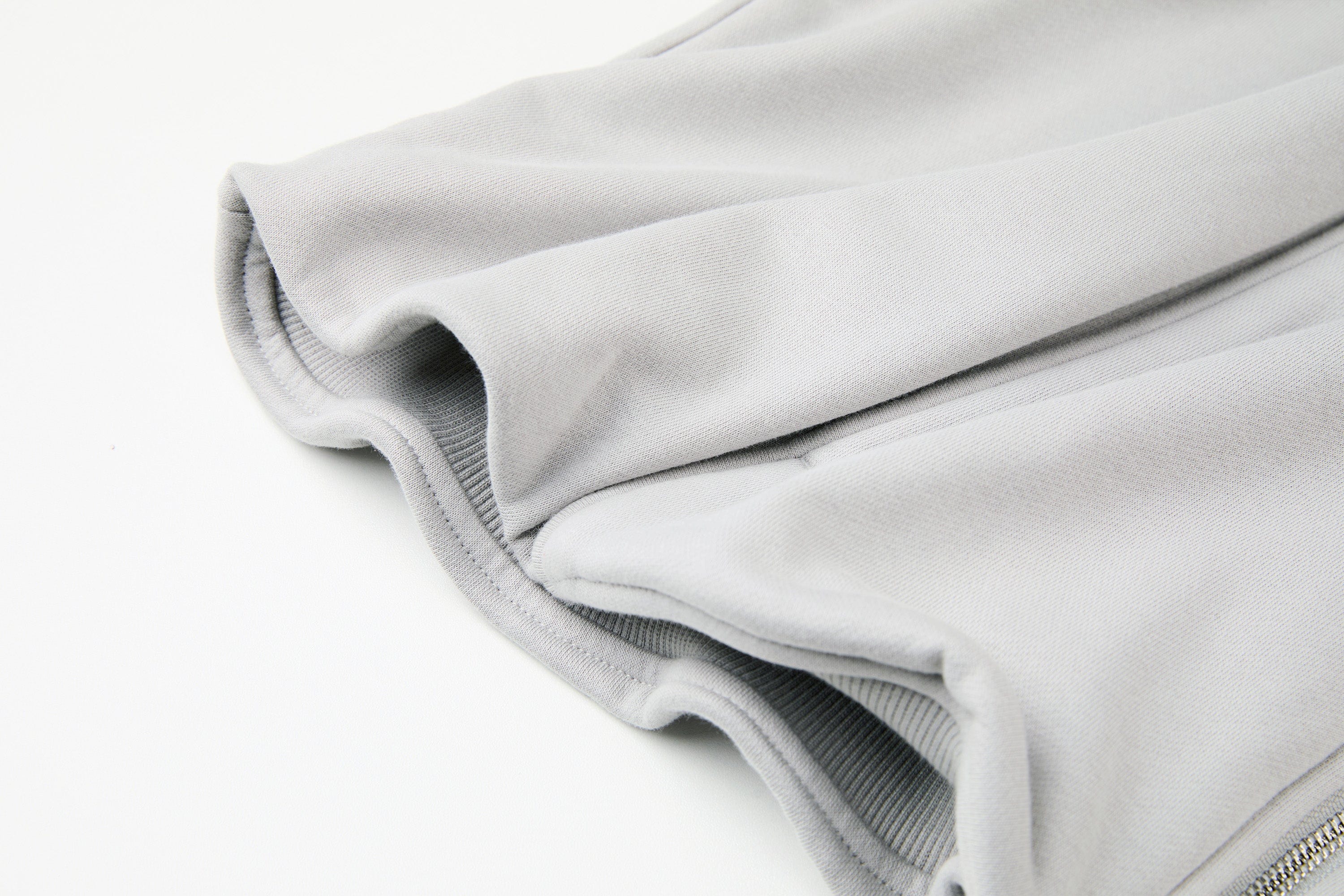 ORGANIC EMOTION Curved Panel Drawstring-Hem Zip-Up Hoodie, premium urban and streetwear designers apparel on PROJECTISR.com, ORGANIC EMOTION
