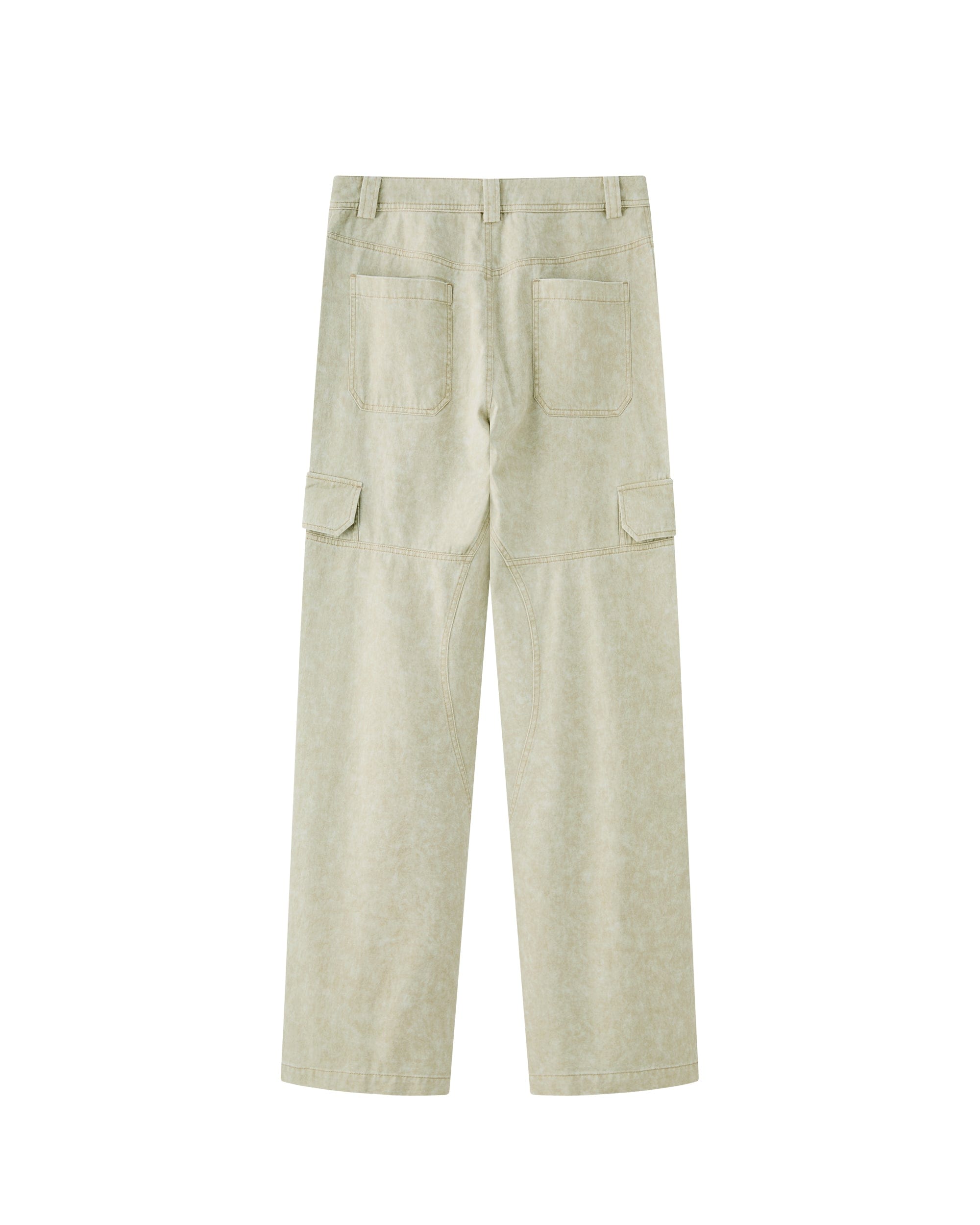 ORGANIC EMOTION Deconstructed Layered-pocket Button Pants, premium urban and streetwear designers apparel on PROJECTISR.com, ORGANIC EMOTION