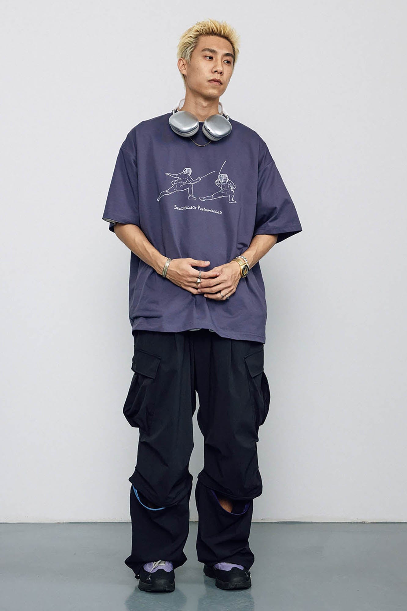 BANANA CLUB Crinkled Multi-Pocket Detachable Cargo Pants, premium urban and streetwear designers apparel on PROJECTISR.com, BANANA CLUB