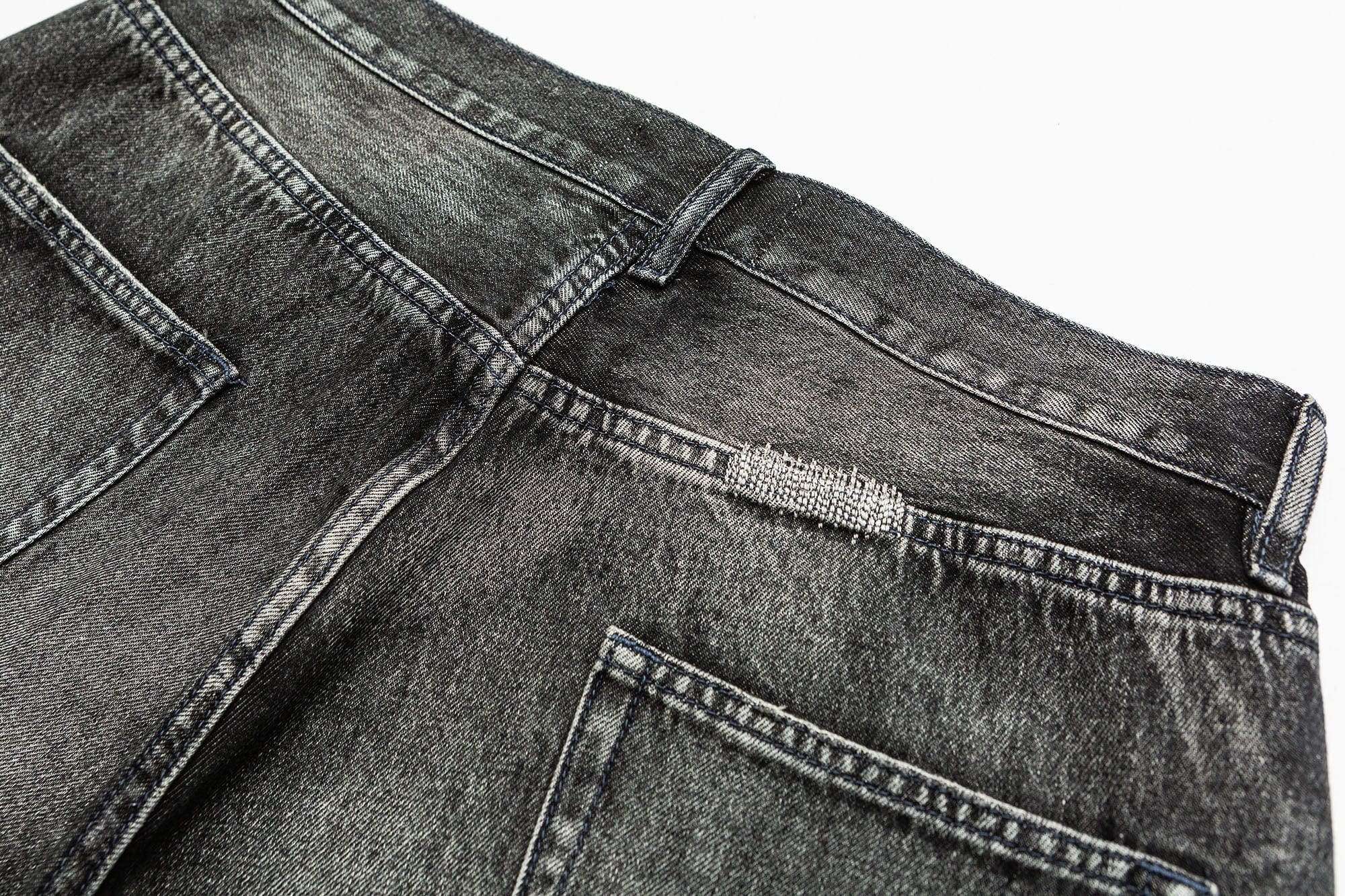 ME DA IGUAL Washed Slashed Patch Distressed Jeans, premium urban and streetwear designers apparel on PROJECTISR.com, ME DA IGUAL
