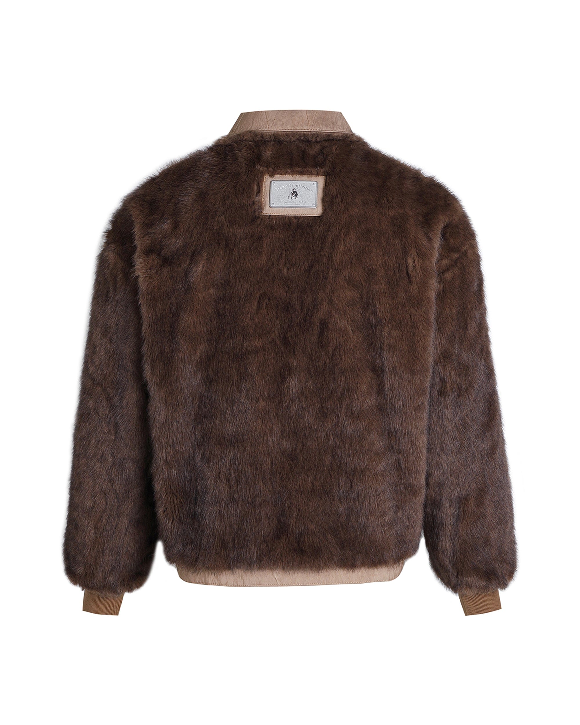 FACEONLAB Distressed Reversible Fuzzy N1 Military Jacket Khaki, premium urban and streetwear designers apparel on PROJECTISR.com, FACEONLAB