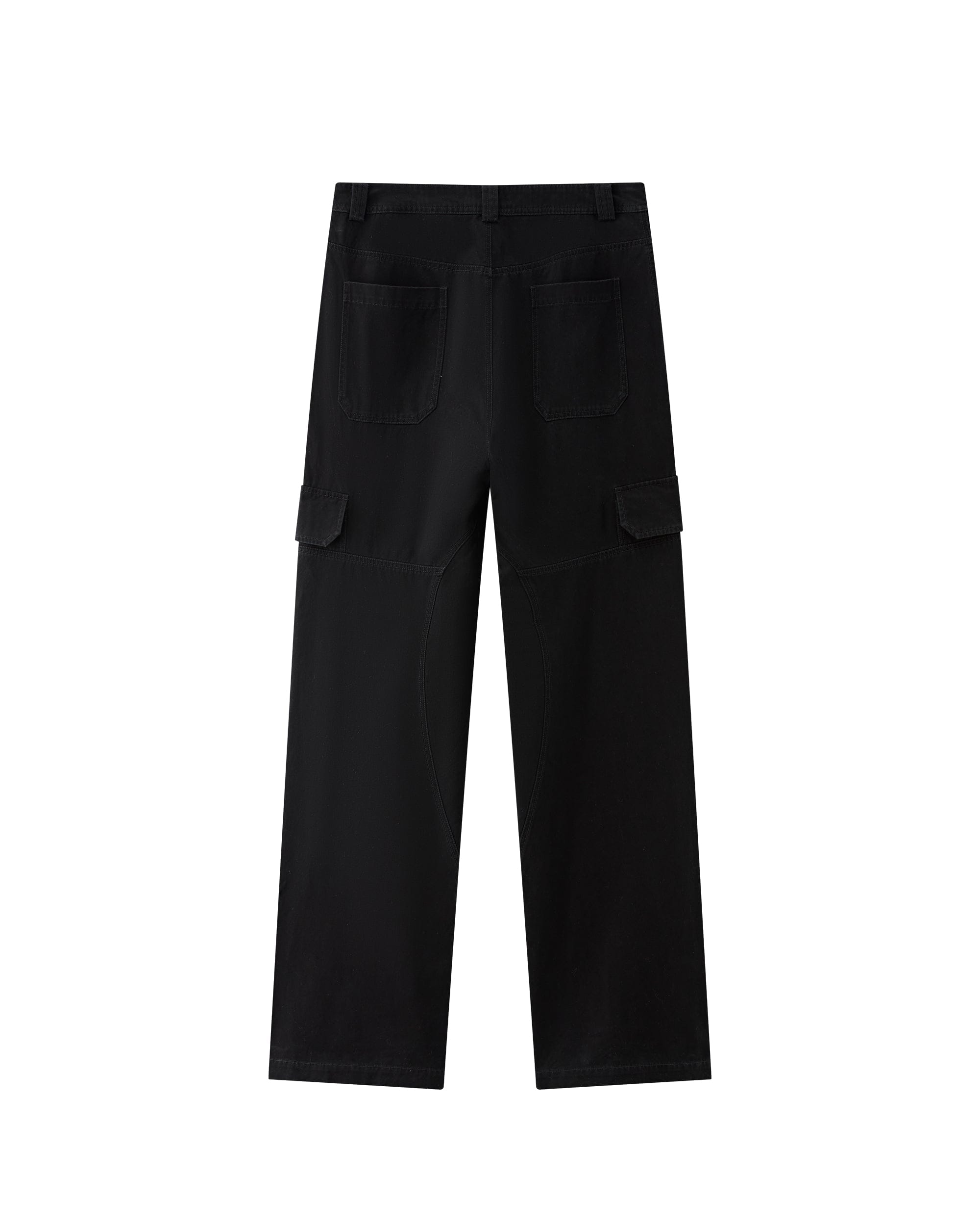 ORGANIC EMOTION Deconstructed Layered-pocket Button Pants, premium urban and streetwear designers apparel on PROJECTISR.com, ORGANIC EMOTION