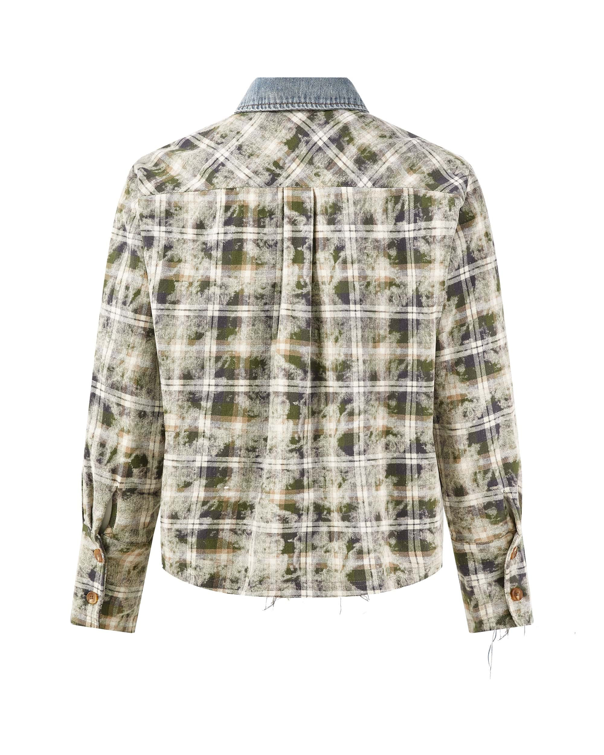 KREATE Denim Spliced Macarons Jacket