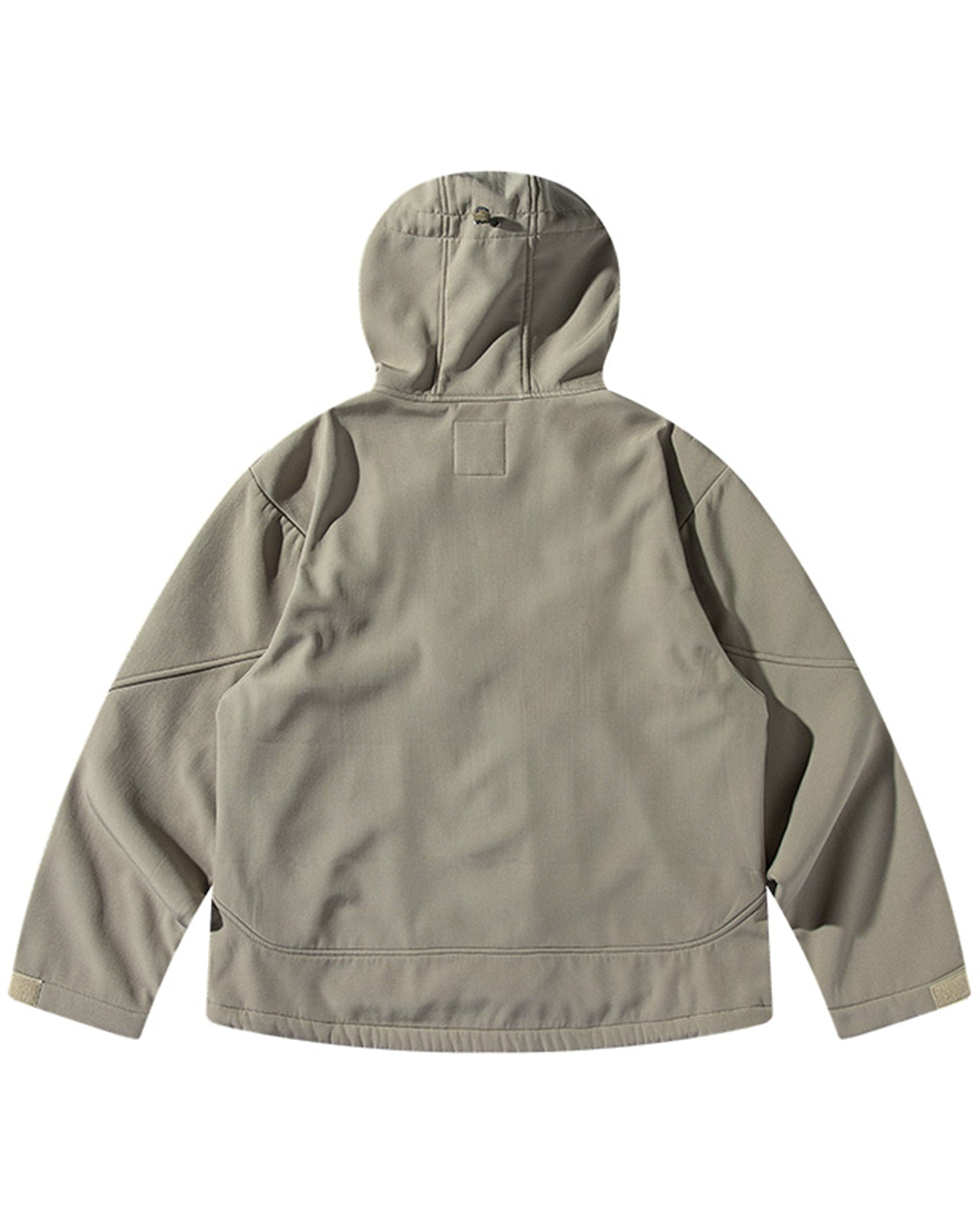 ENSHADOWER Deconstructed Asymmetrical Windbreaker, premium urban and streetwear designers apparel on PROJECTISR.com, ENSHADOWER