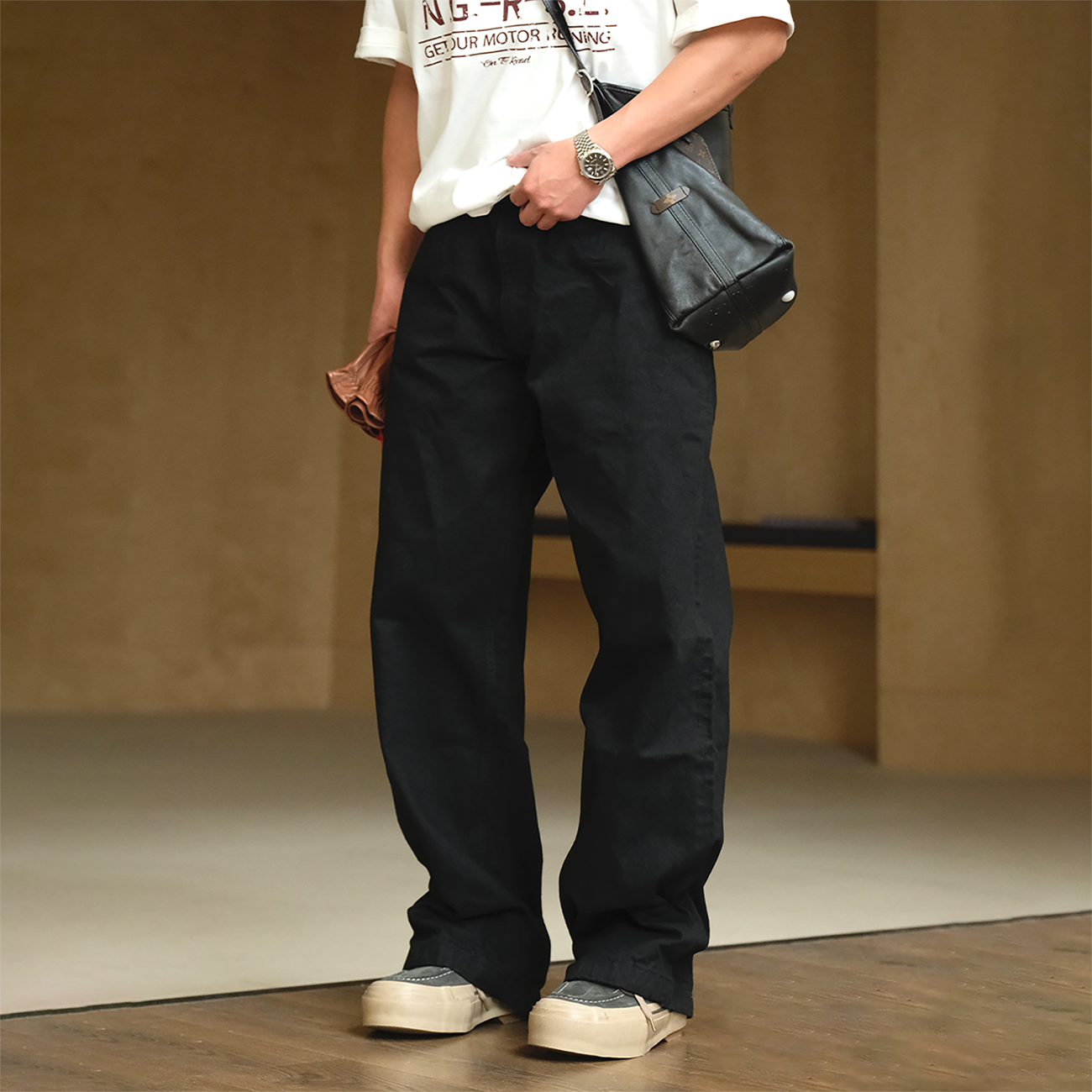 NEIGBORL Red Selvedge Denim Pants, premium urban and streetwear designers apparel on PROJECTISR.com, NEIGBORL