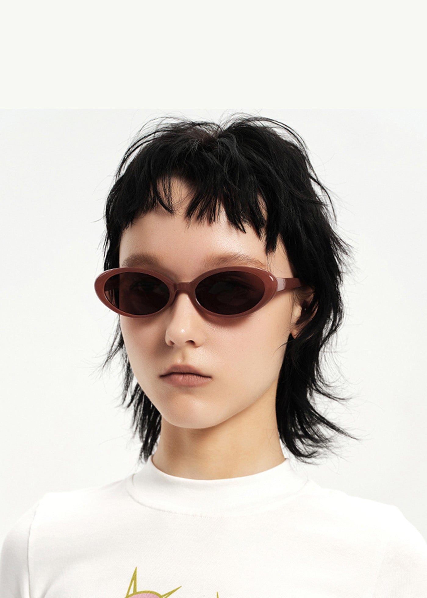 DAMAGE ASIA OPTICALS Retro Ellipse Sunglasses, premium urban and streetwear designers apparel on PROJECTISR.com, DAMAGE ASIA