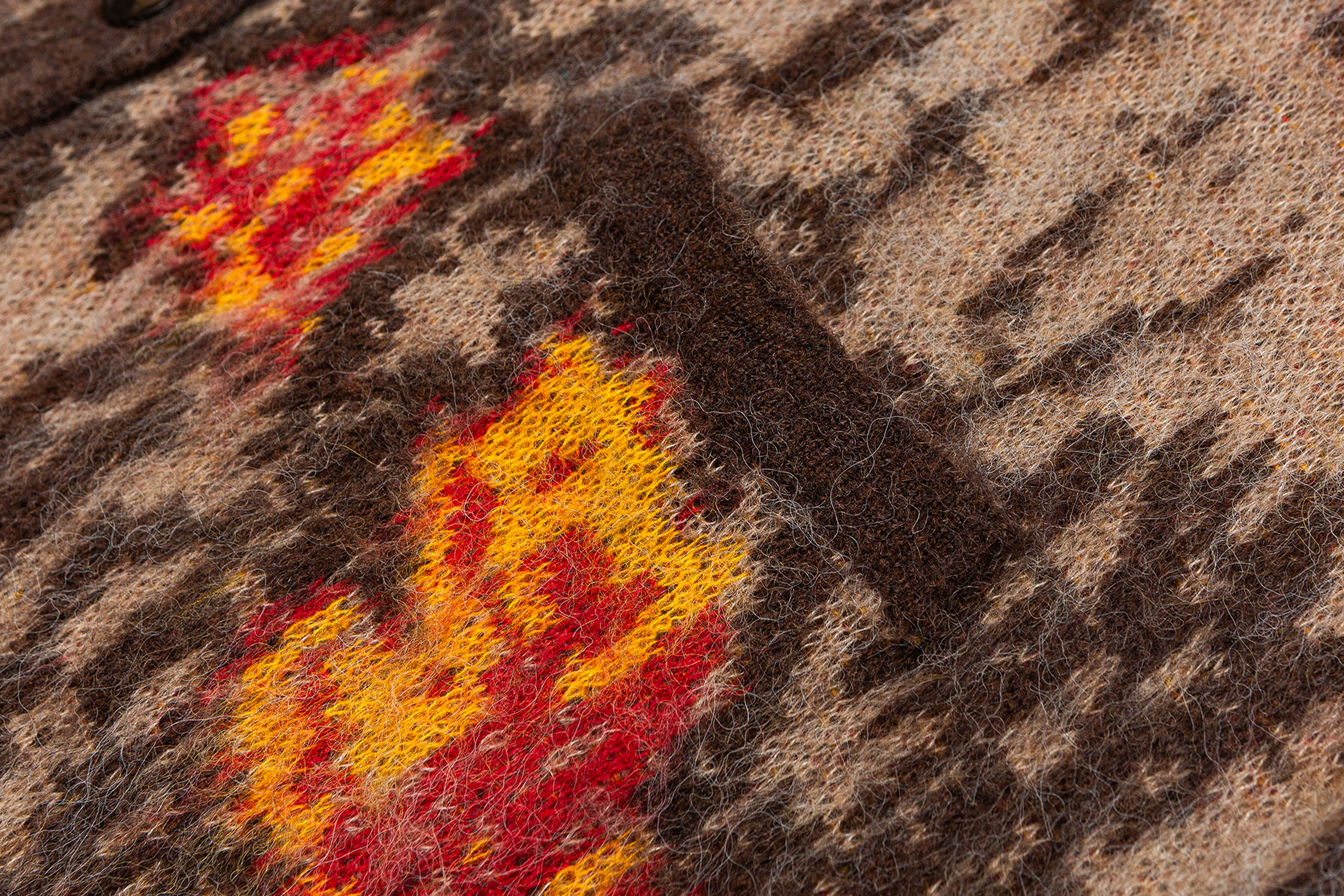 ME DA IGUAL Fuzzy Jacquard Floral Cardigan