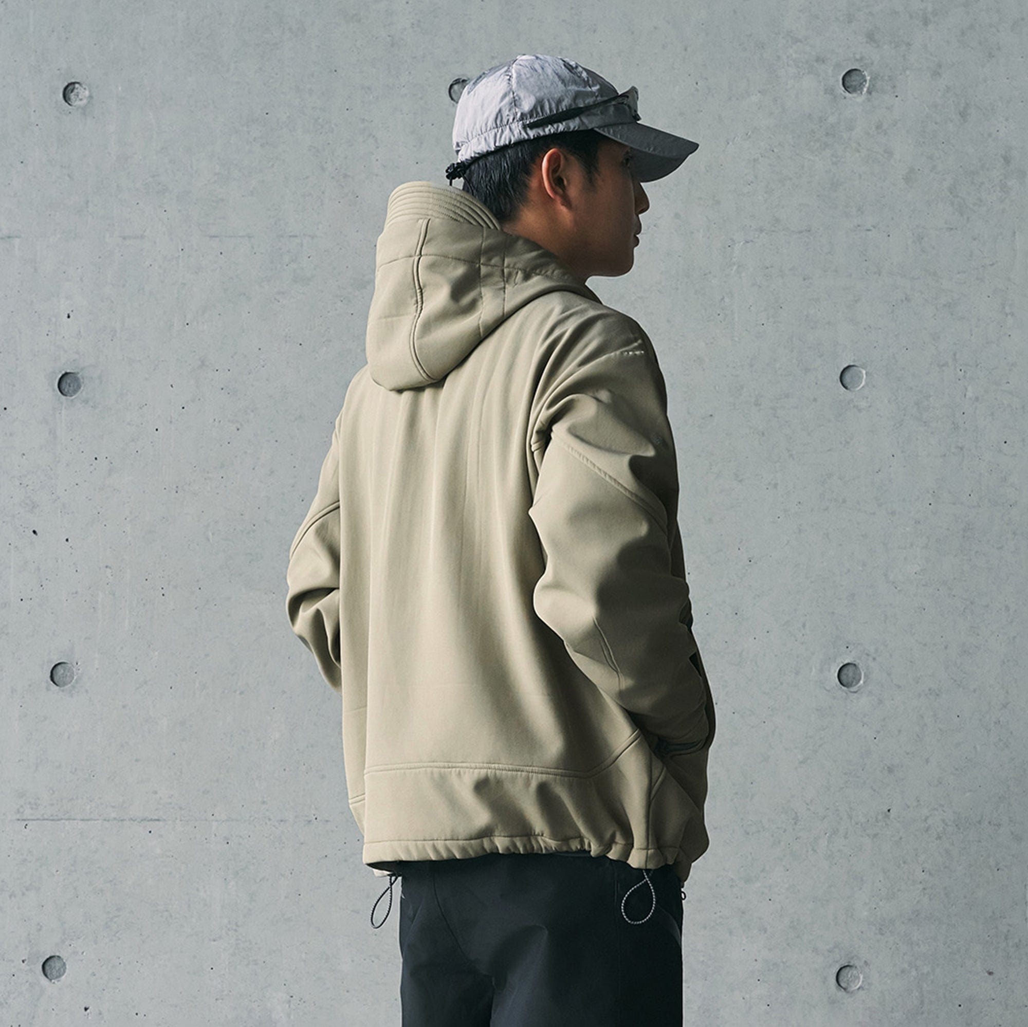 ENSHADOWER Deconstructed Asymmetrical Windbreaker, premium urban and streetwear designers apparel on PROJECTISR.com, ENSHADOWER