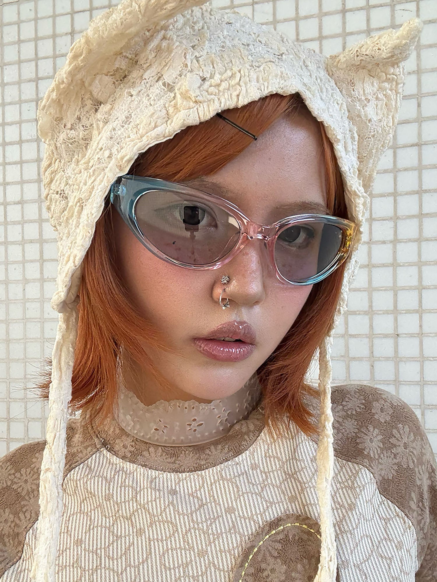 DAMAGE ASIA Rainbow Cat-Eye Sunglasses