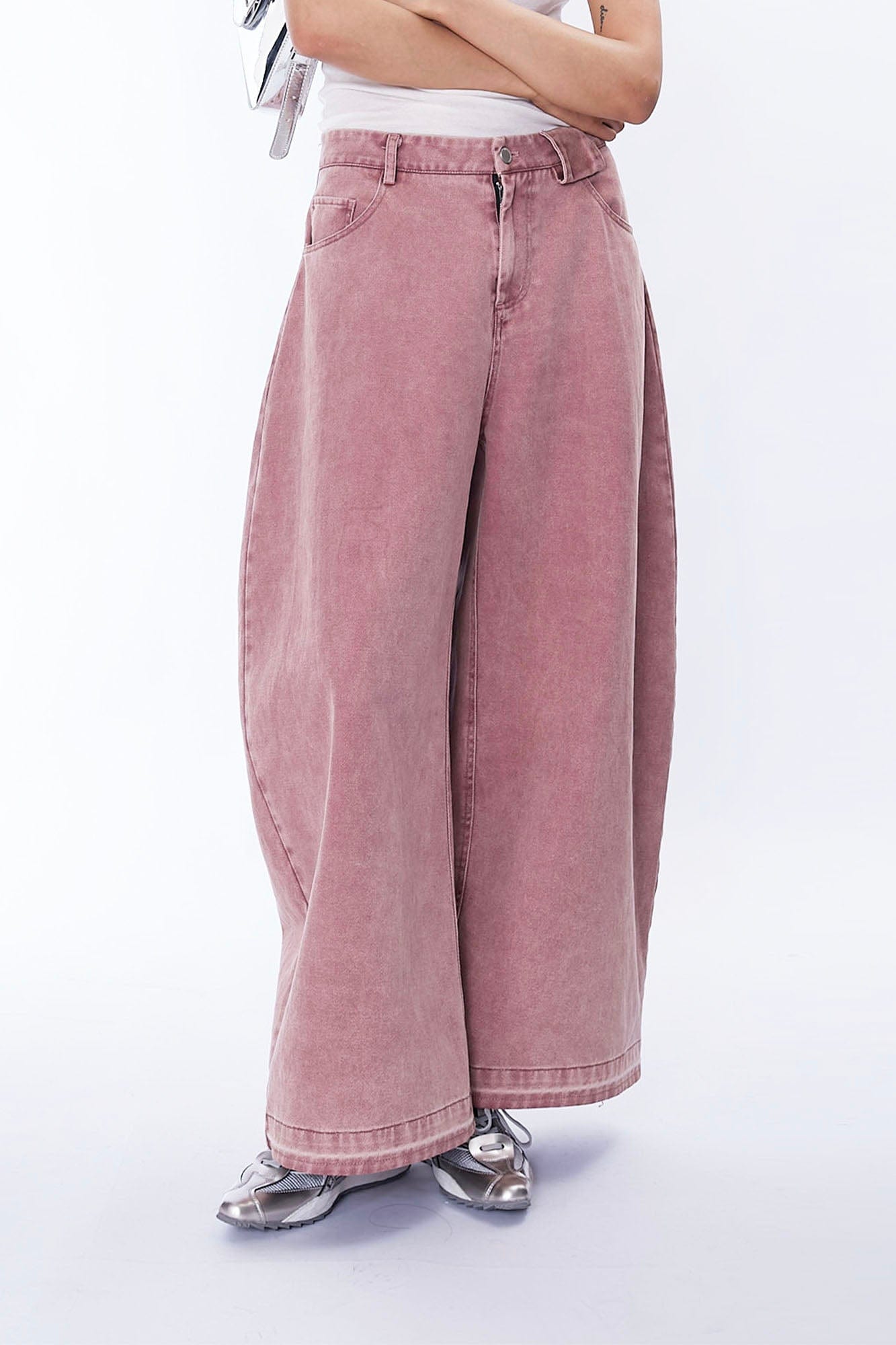 ASSEEN Washed Balloon Oversized Jeans, premium urban and streetwear designers apparel on PROJECTISR.com, ASSEEN