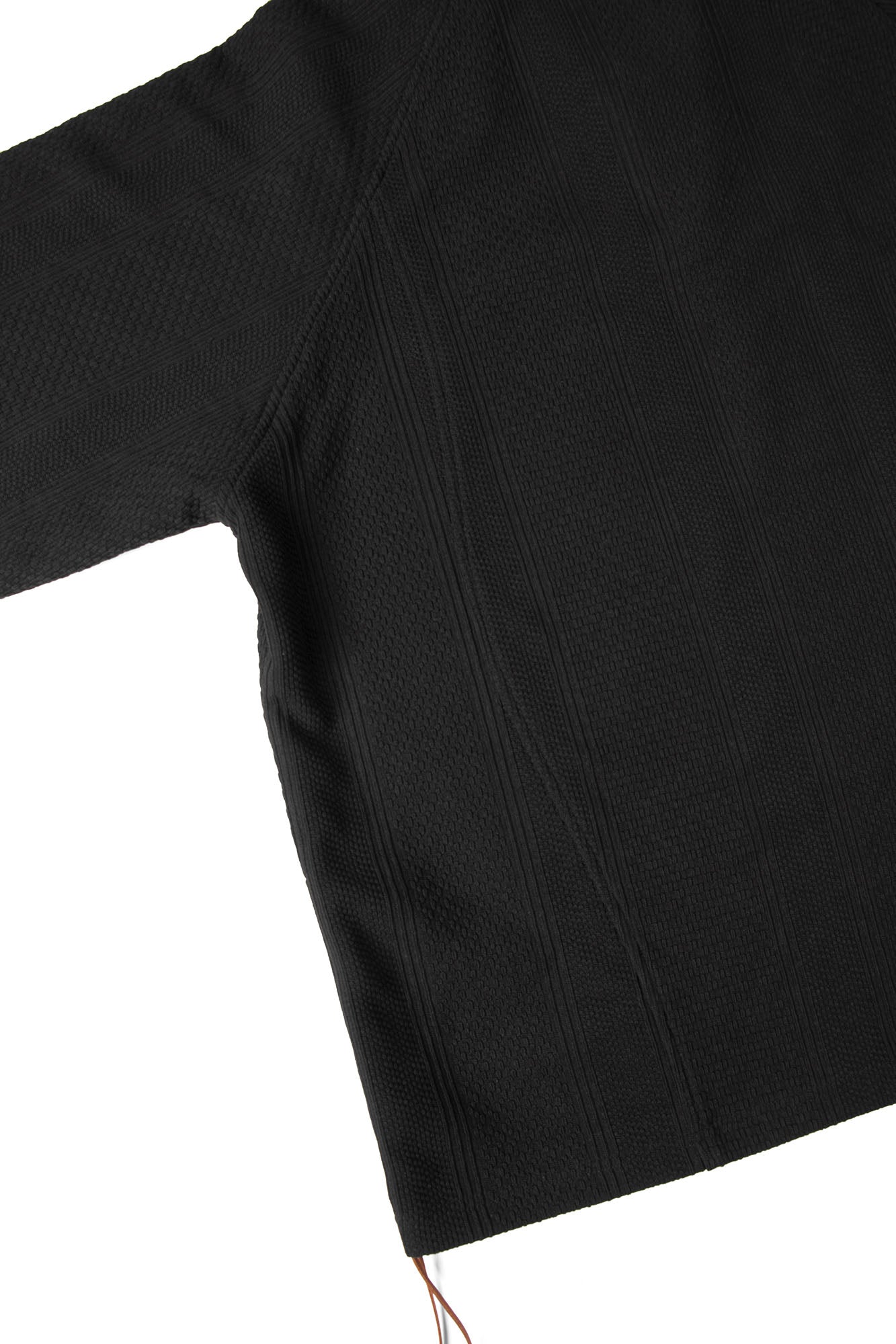 RELABEL Contrast Faux Layered Lace-Up Sweatshirt