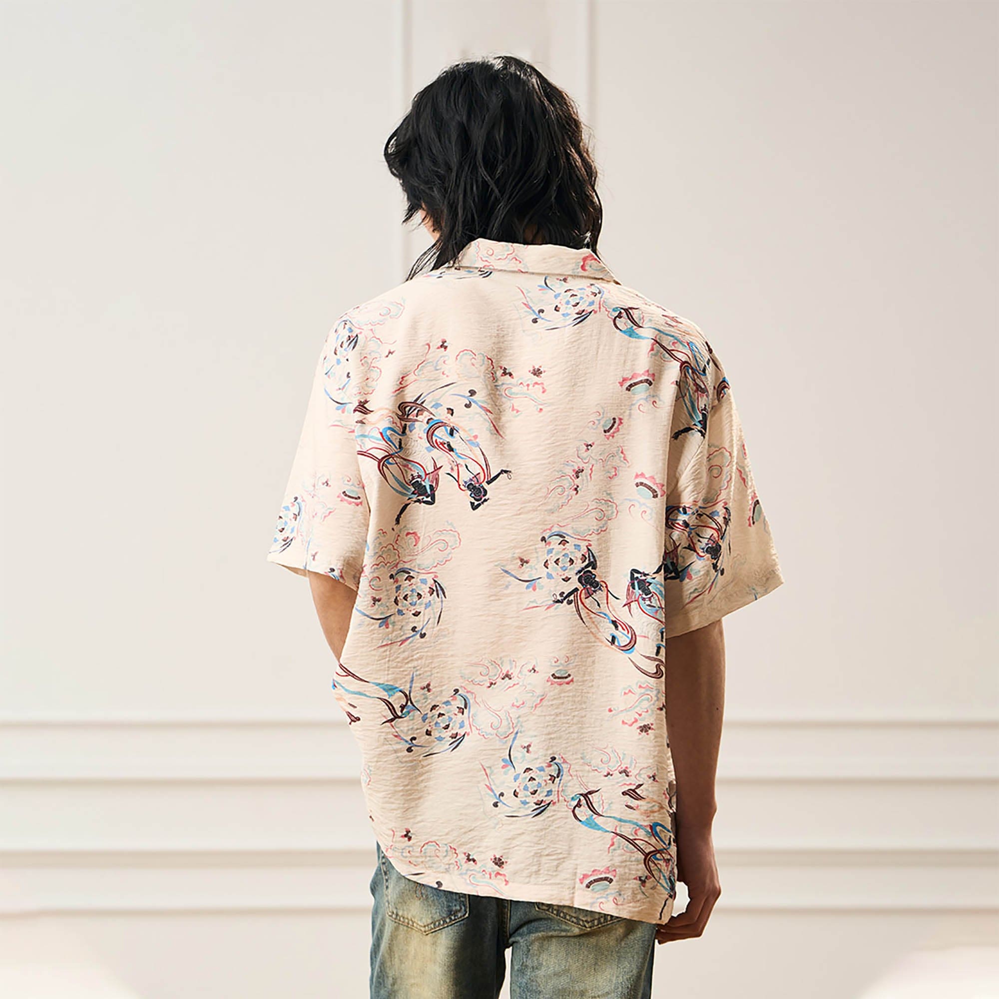 EPIC POETRY Oriental Garden Half Shirt, premium urban and streetwear designers apparel on PROJECTISR.com, EPIC POETRY