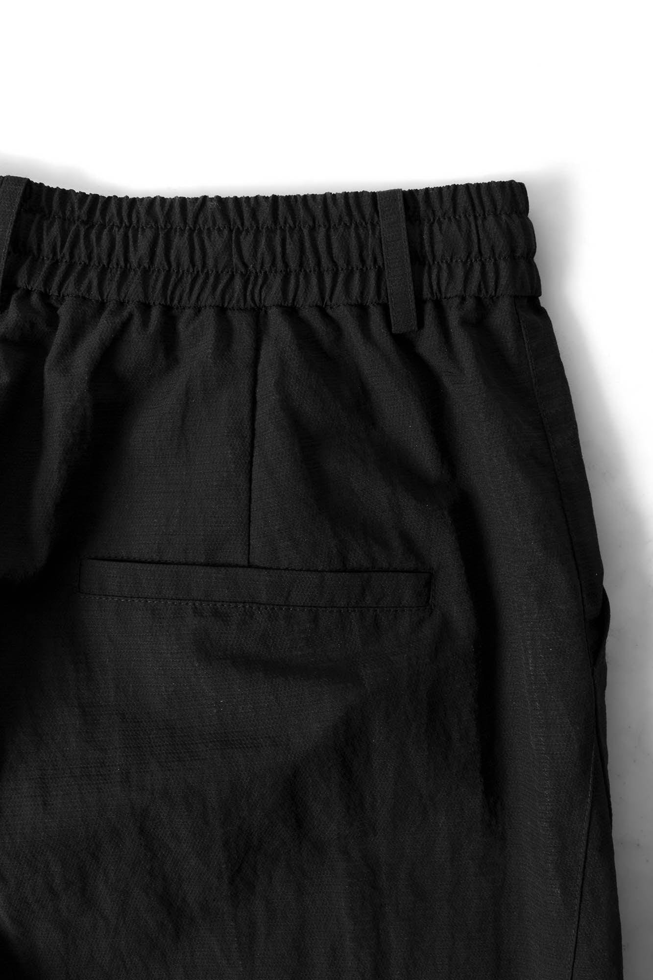 RELABEL Deconstructed Paneled Drawstring Parachute Pants, premium urban and streetwear designers apparel on PROJECTISR.com, RELABEL