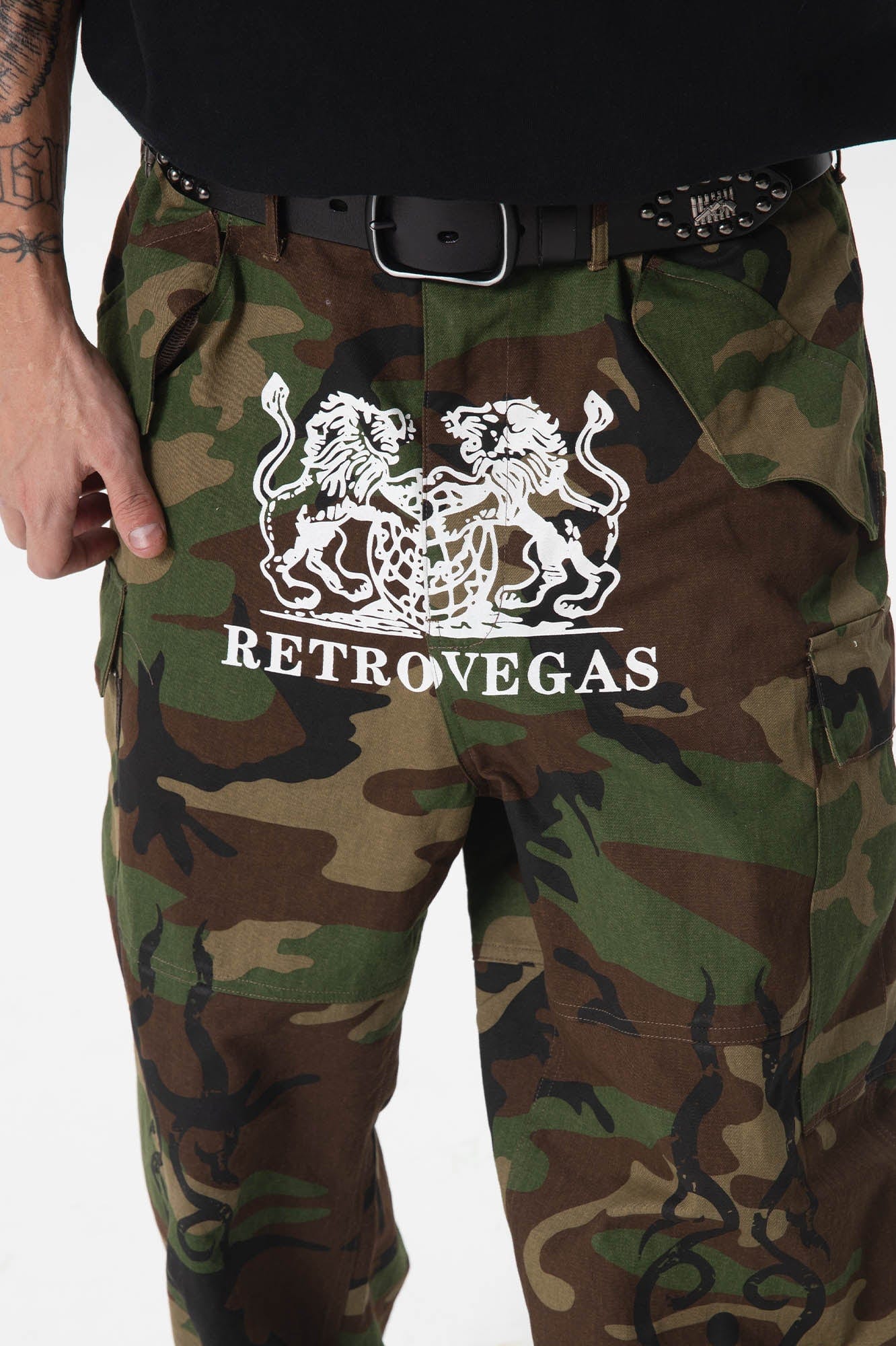 RTVG Totem Multi-Pocket Camo Cargo, premium urban and streetwear designers apparel on PROJECTISR.com, RTVG