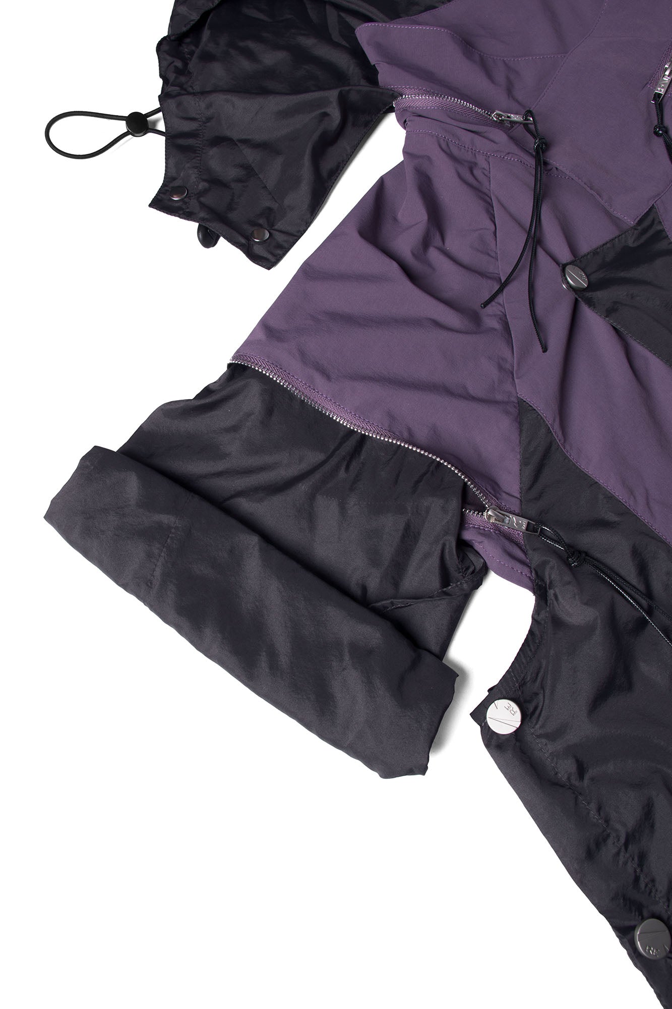 RELABEL Detachable Sleeve Asymmetric UV Protection Jacket, premium urban and streetwear designers apparel on PROJECTISR.com, RELABEL