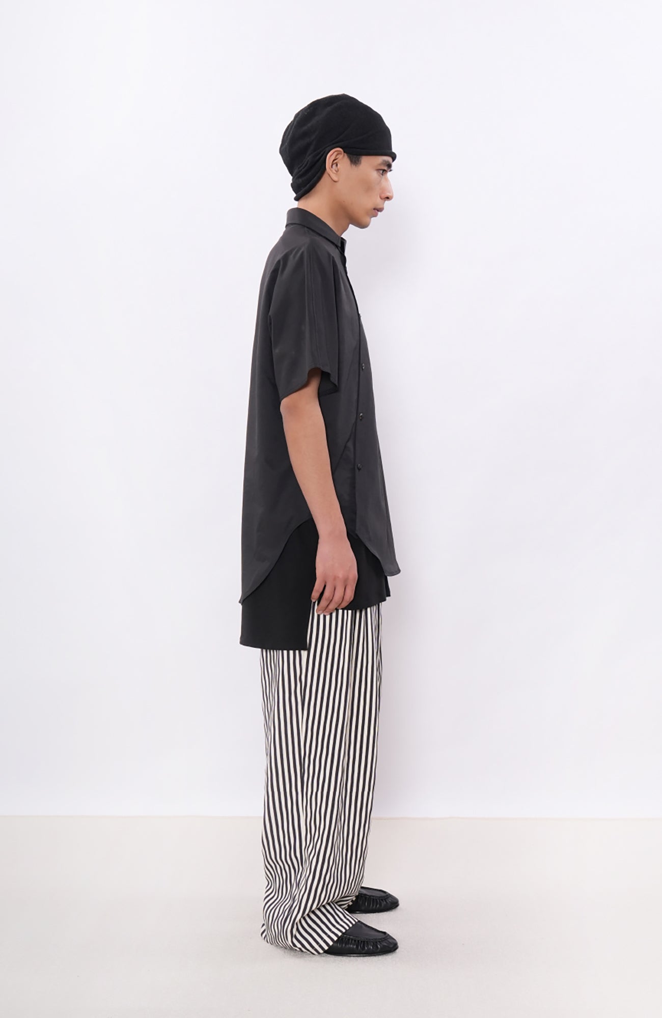 7440 37 1 Retro Contrast-Stripe Pleat Pants, premium urban and streetwear designers apparel on PROJECTISR.com, 7440 37 1