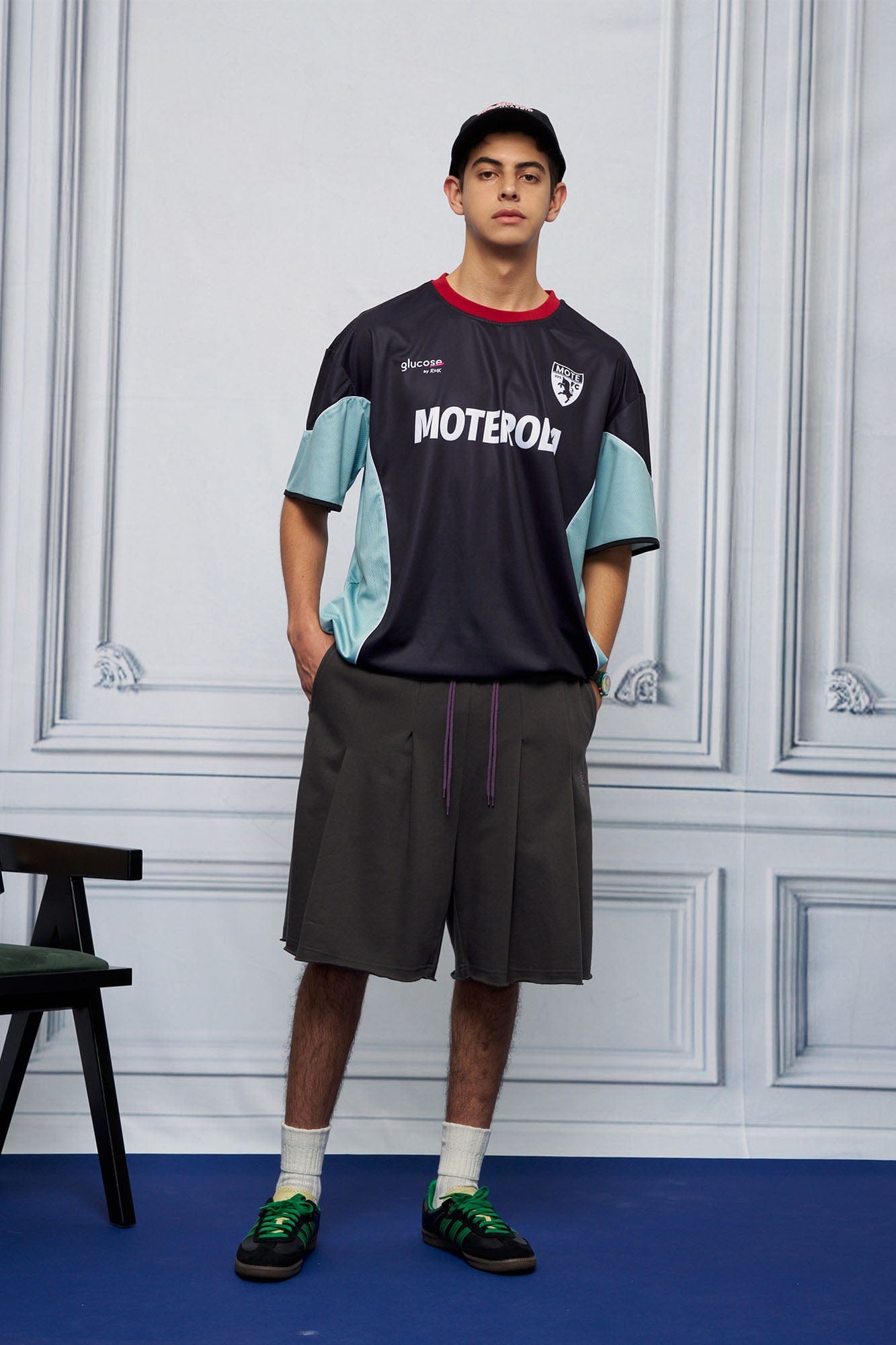 UNLIMITED MOTE x glucose by RMK Contrast Spliced Drawstring Hem Jersey, premium urban and streetwear designers apparel on PROJECTISR.com, UNLIMITED MOTE