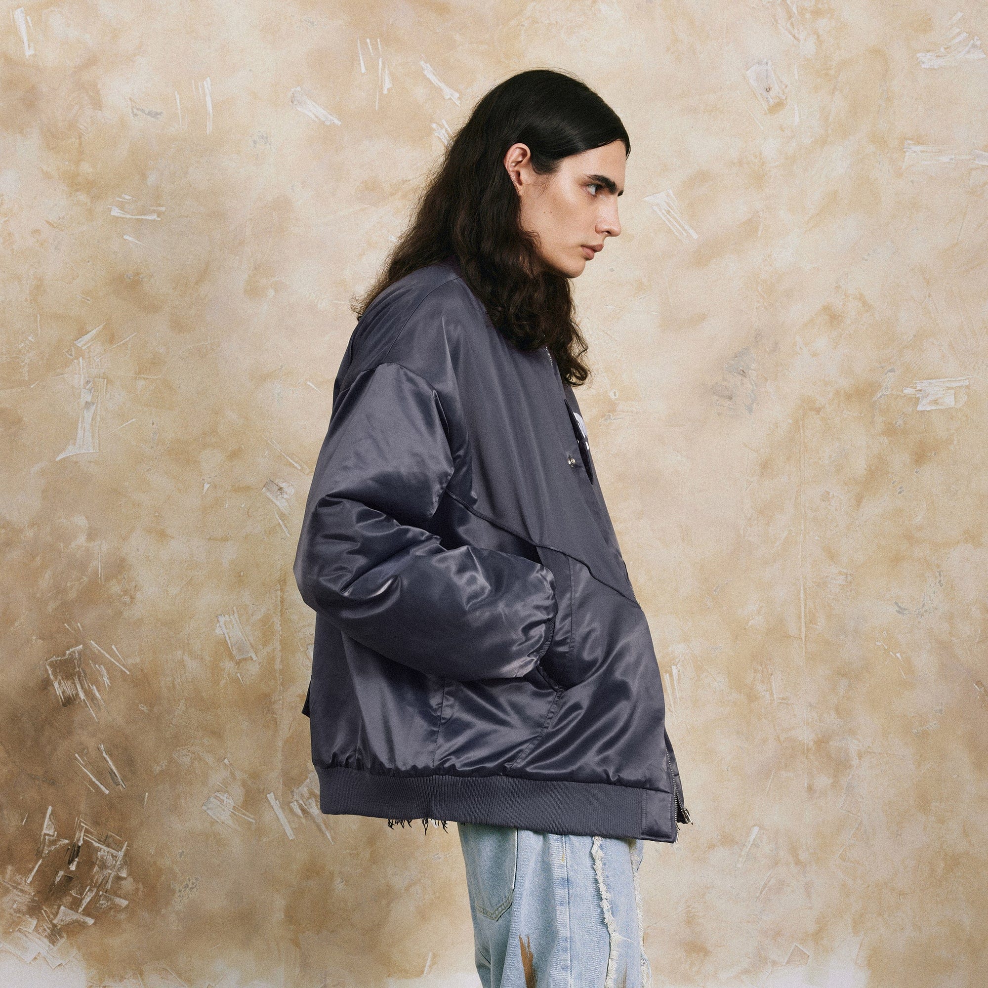 OVDY Modern Big-pocket Cotton-Padded Baseball Jacket