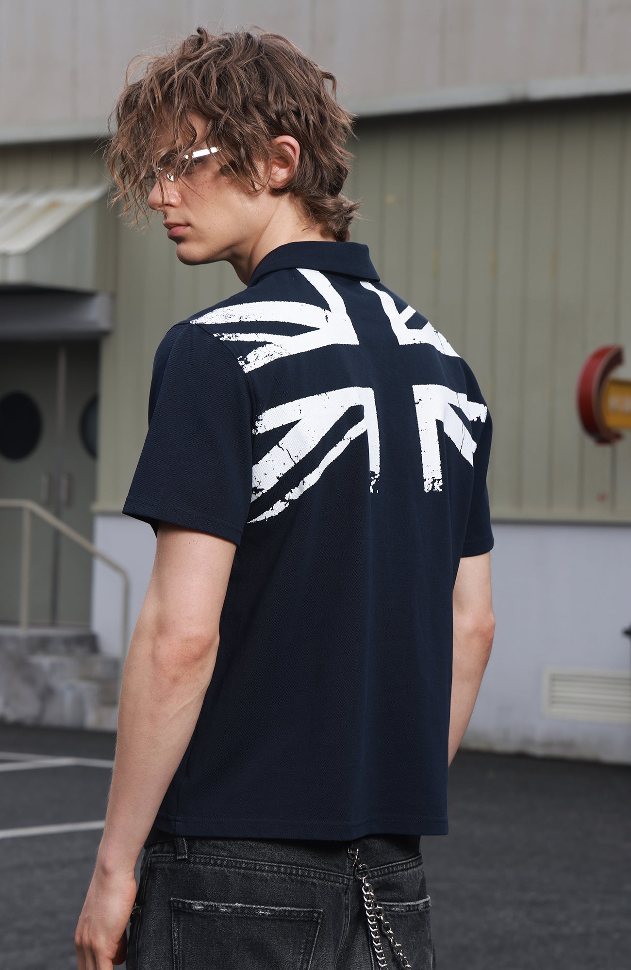 SAVAGEGROWTHWORLD Retro Crest Graphic Polo Tee