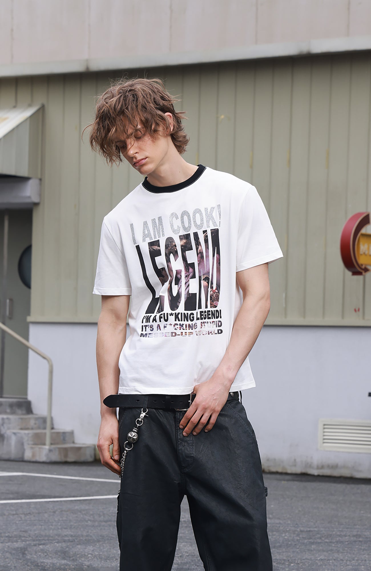 SAVAGEGROWTHWORLD Glitter Slogan Graphic Tee