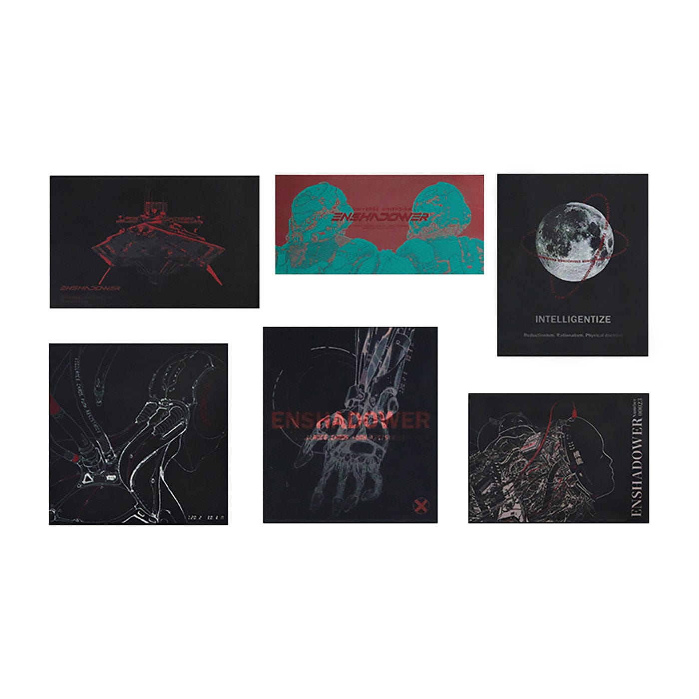 ENSHADOWER Classic Sticker Pack, premium urban and streetwear designers apparel on PROJECTISR.com, ENSHADOWER