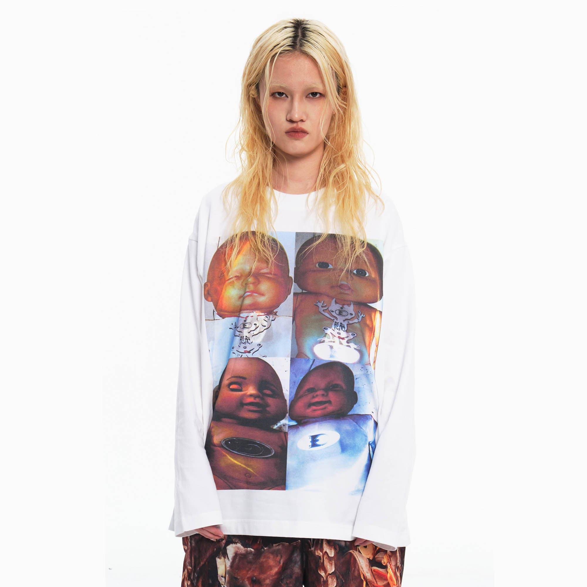 EMBRYO Four Baby Graphics Long-Sleeve Tee, premium urban and streetwear designers apparel on PROJECTISR.com, EMBRYO