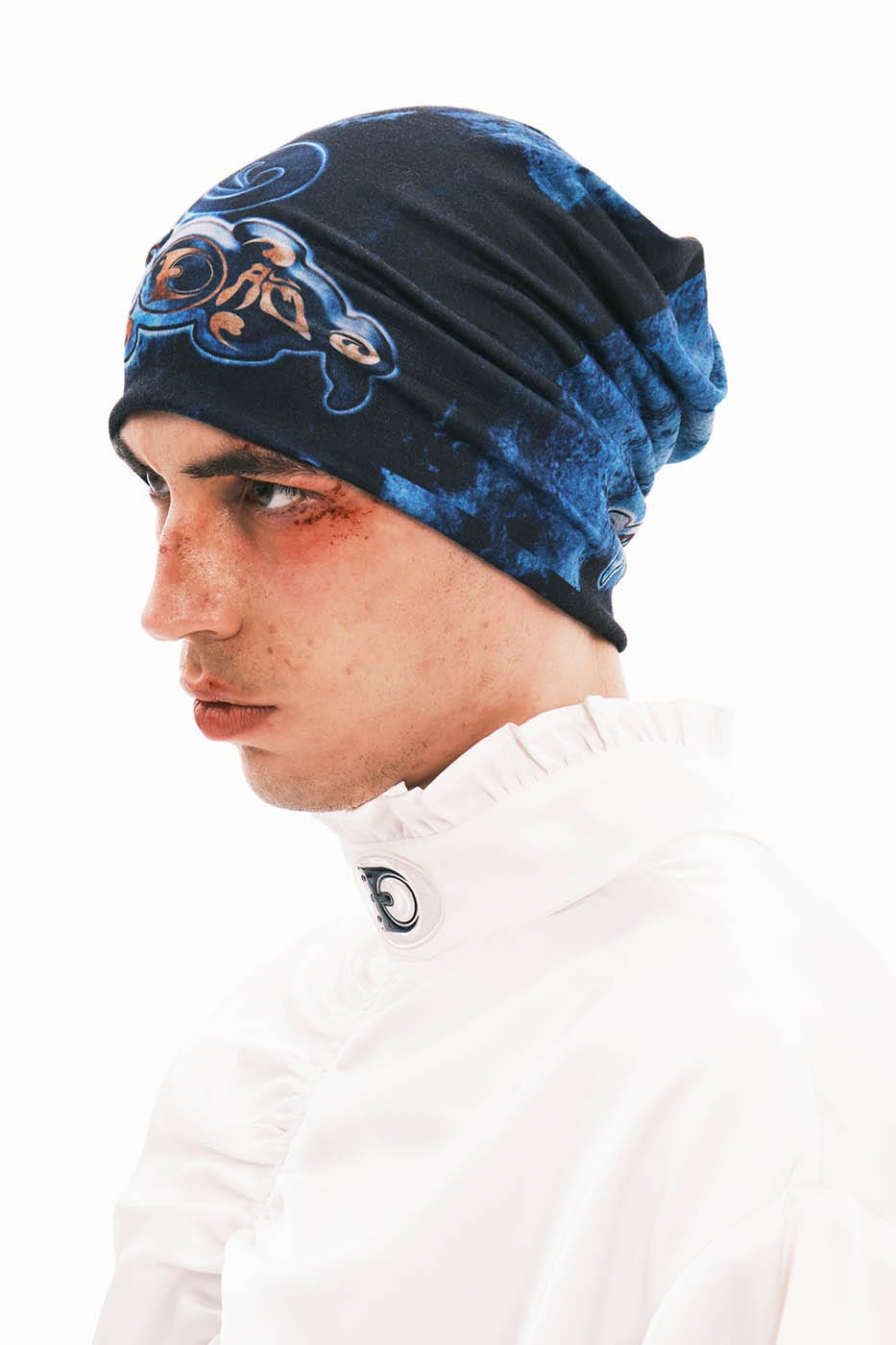 EMBRYO Abstract Totem Beanie Black, premium urban and streetwear designers apparel on PROJECTISR.com, EMBRYO