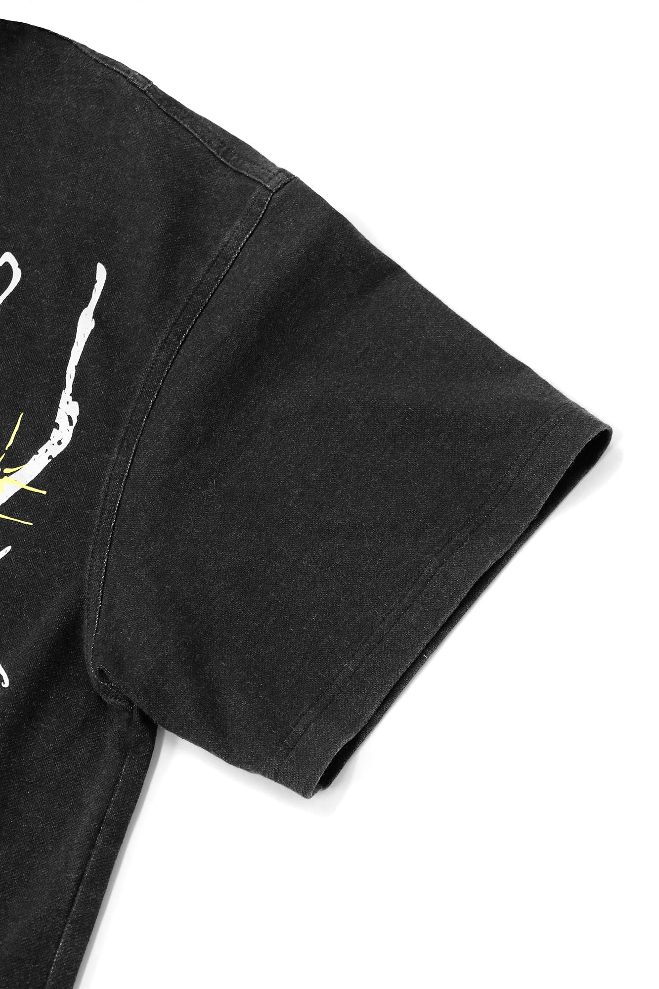 RELABEL Detachable Hood Washed Denim Tee, premium urban and streetwear designers apparel on PROJECTISR.com, RELABEL