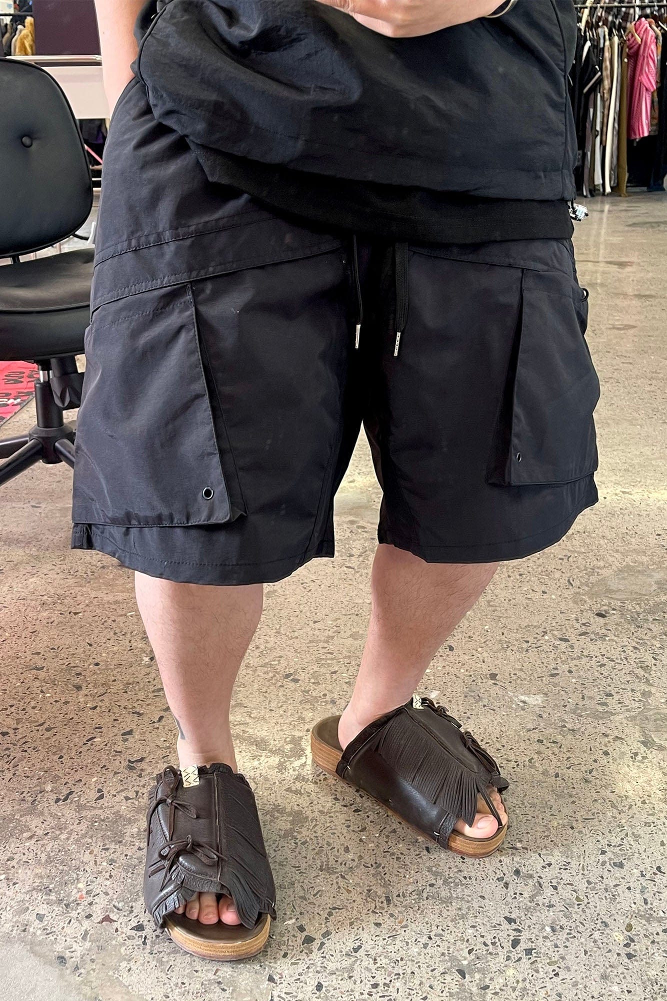 ME DA IGUAL Multi-Pocket Waterproof Cargo Shorts, premium urban and streetwear designers apparel on PROJECTISR.com, ME DA IGUAL