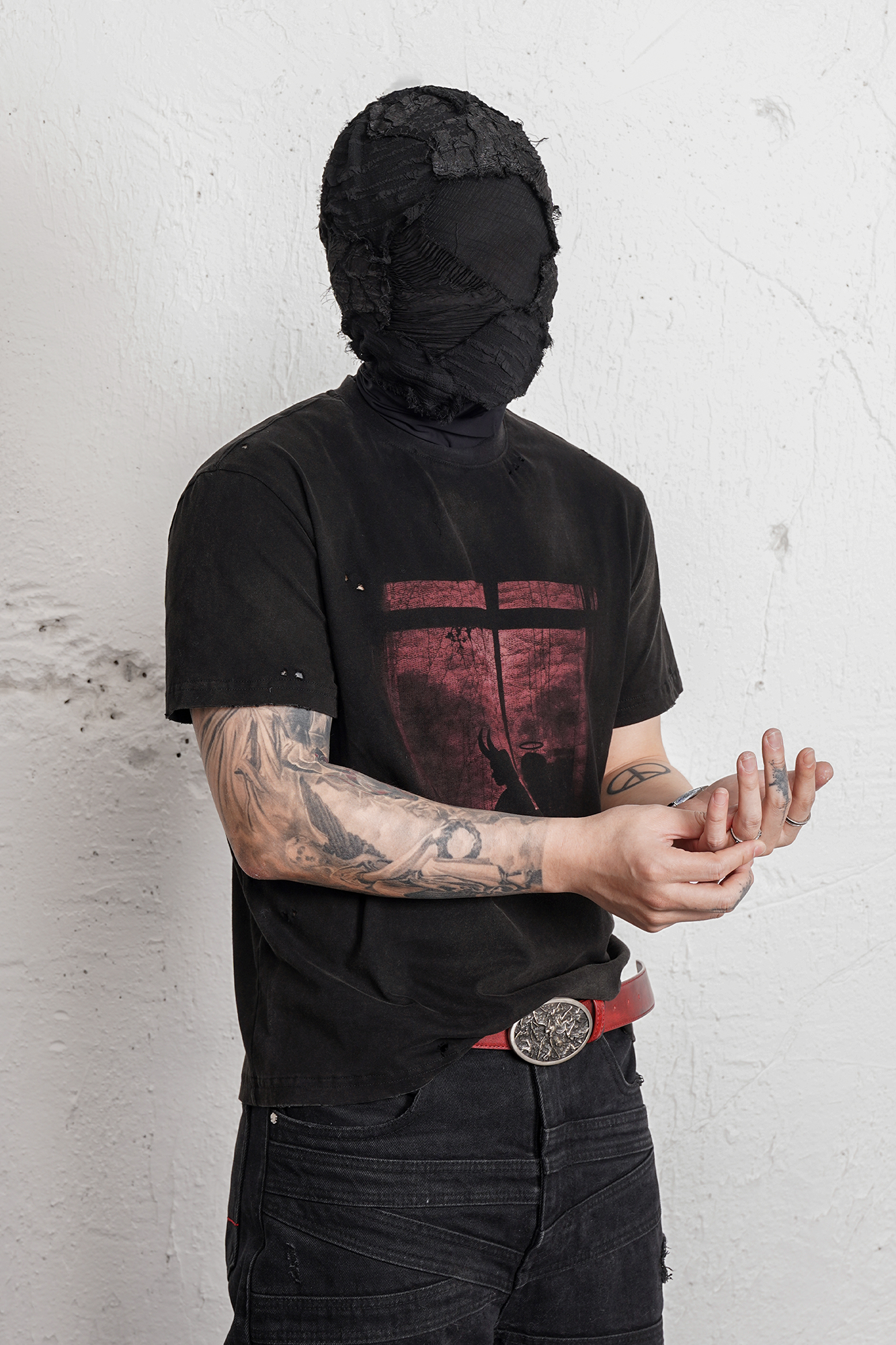 UNDERWATER Washed Distressed Graphic T-Shirt, premium urban and streetwear designers apparel on PROJECTISR.com, UNDERWATER