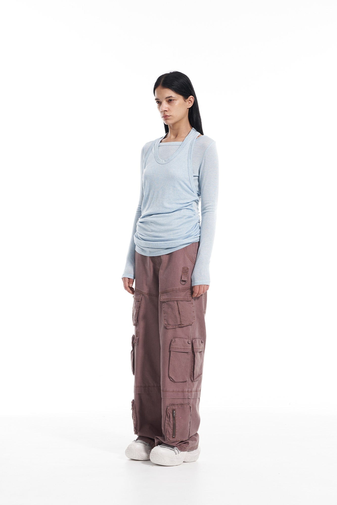 VANN VALRENCE Multi-Pocket Oversized Cotton Cargo Pants, premium urban and streetwear designers apparel on PROJECTISR.com, VANN VALRENCE
