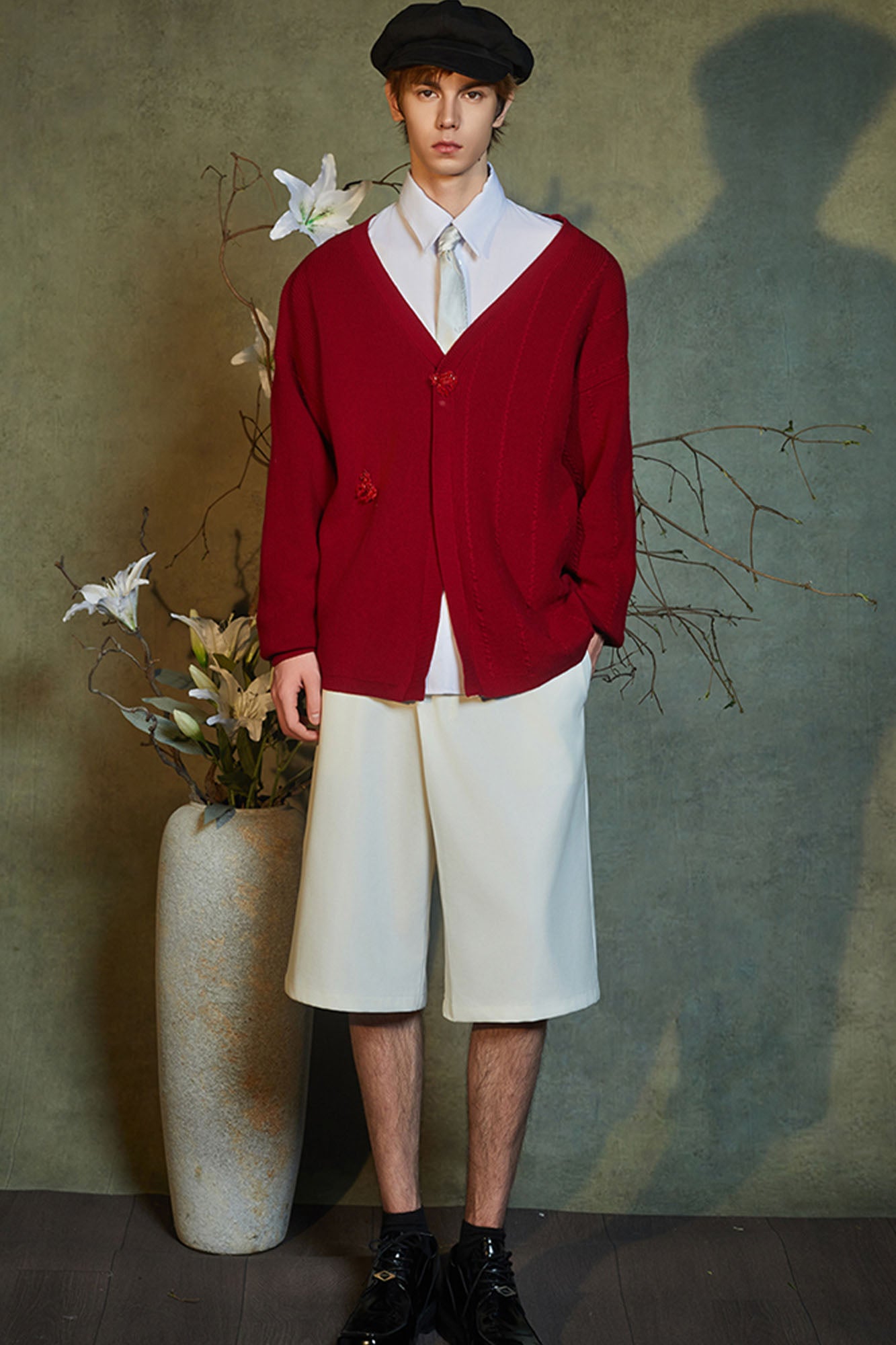 JIECHI Essential Asym Placket Shorts, premium urban and streetwear designers apparel on PROJECTISR.com, JIECHI