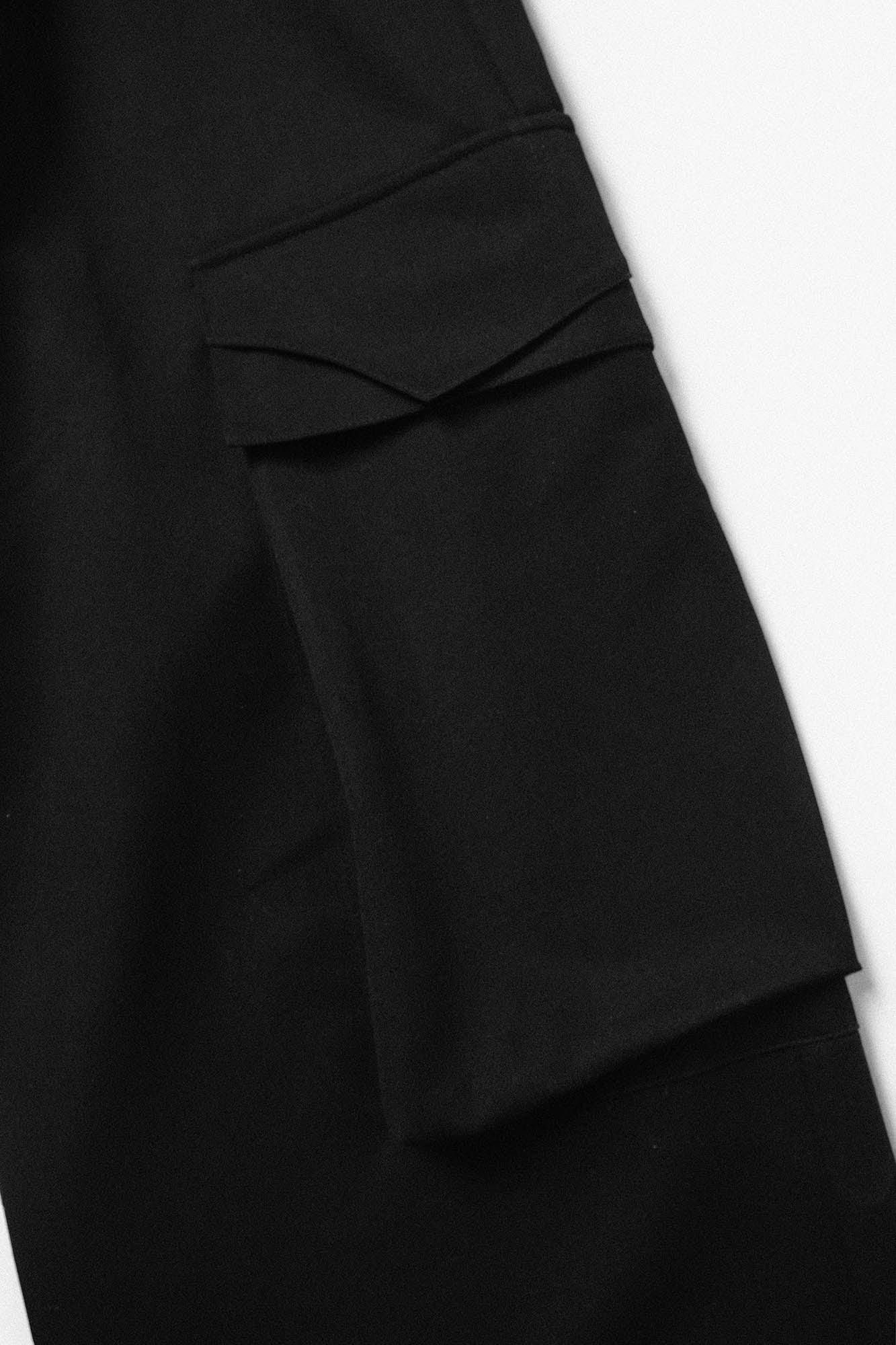 RELABEL Drop-Crotch Pleated Wide-Leg Pants, premium urban and streetwear designers apparel on PROJECTISR.com, RELABEL