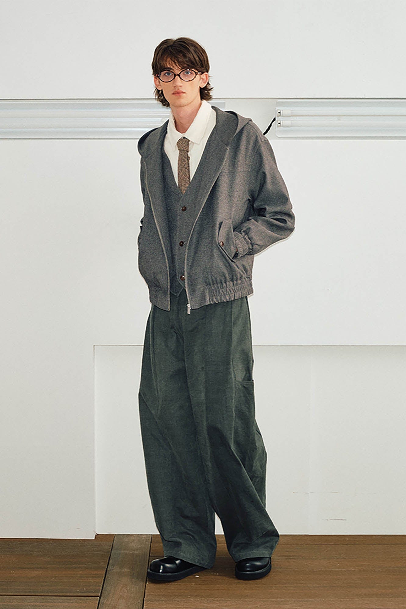 KREATE Layered Hooded Jacket, premium urban and streetwear designers apparel on PROJECTISR.com, KREATE