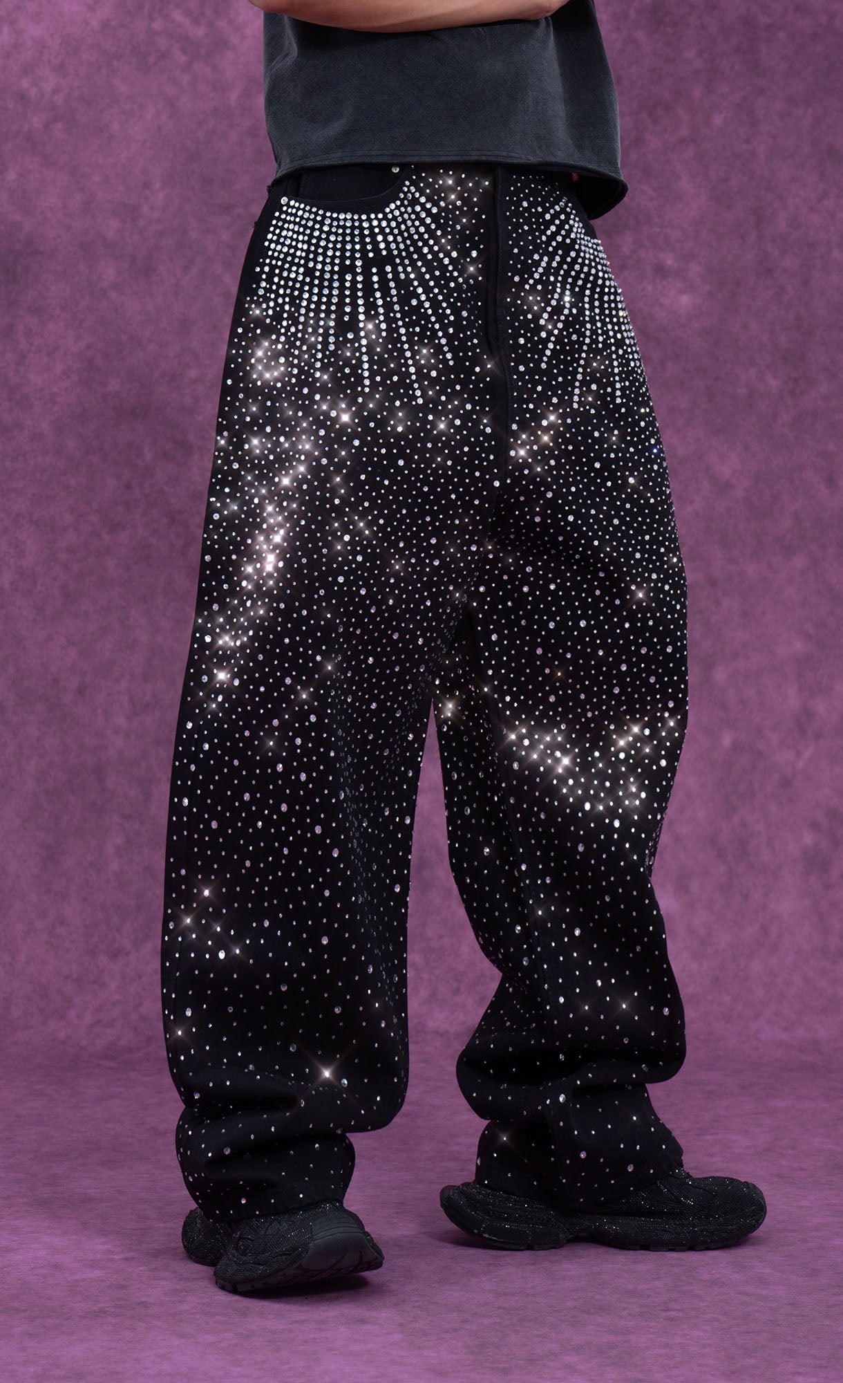 CLP Starlight Diamond Wide-Leg Jeans, premium urban and streetwear designers apparel on PROJECTISR.com, CLP