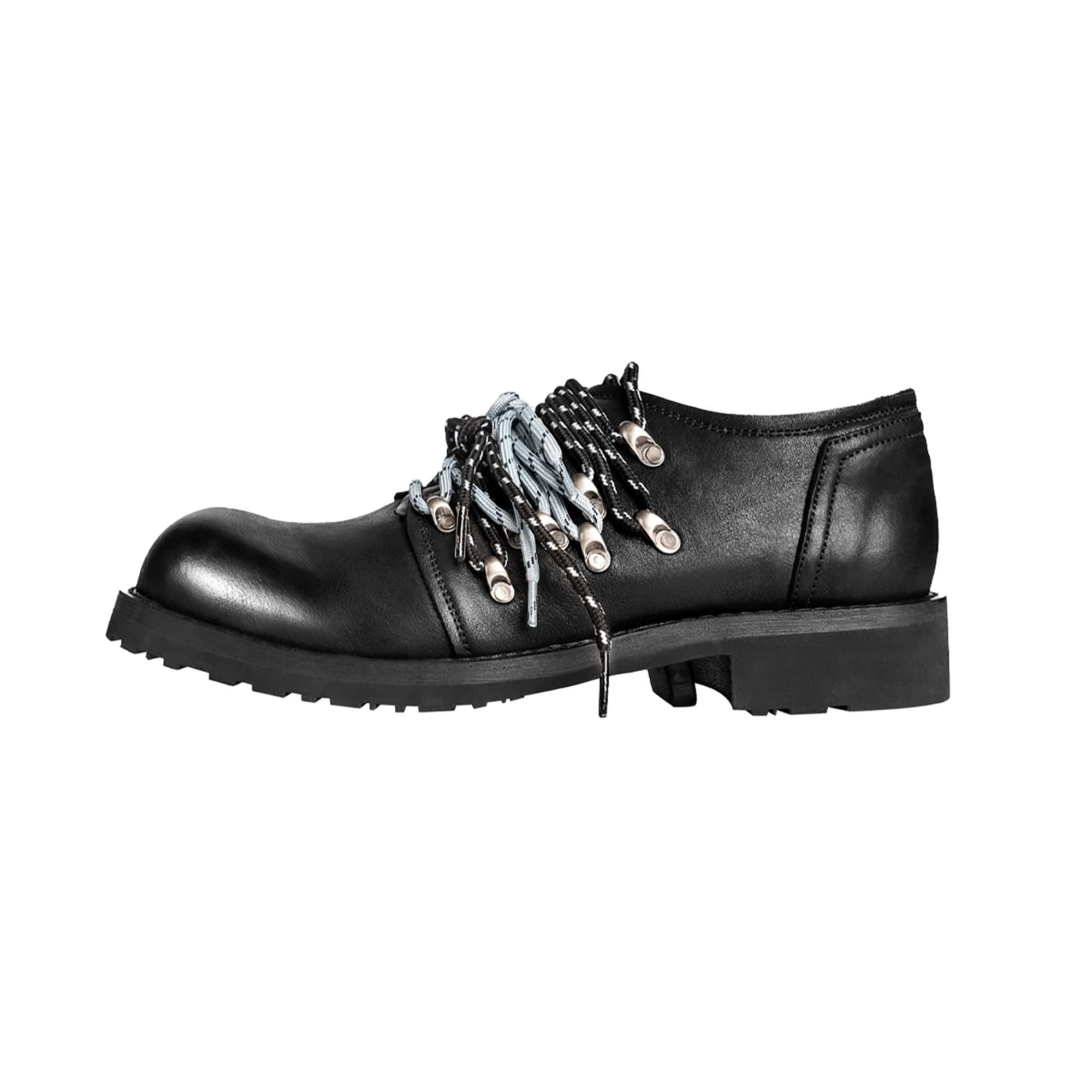 REWRITE Contrast Rope-Laced Leather Derby Shoes, premium urban and streetwear designers apparel on PROJECTISR.com, REWRITE